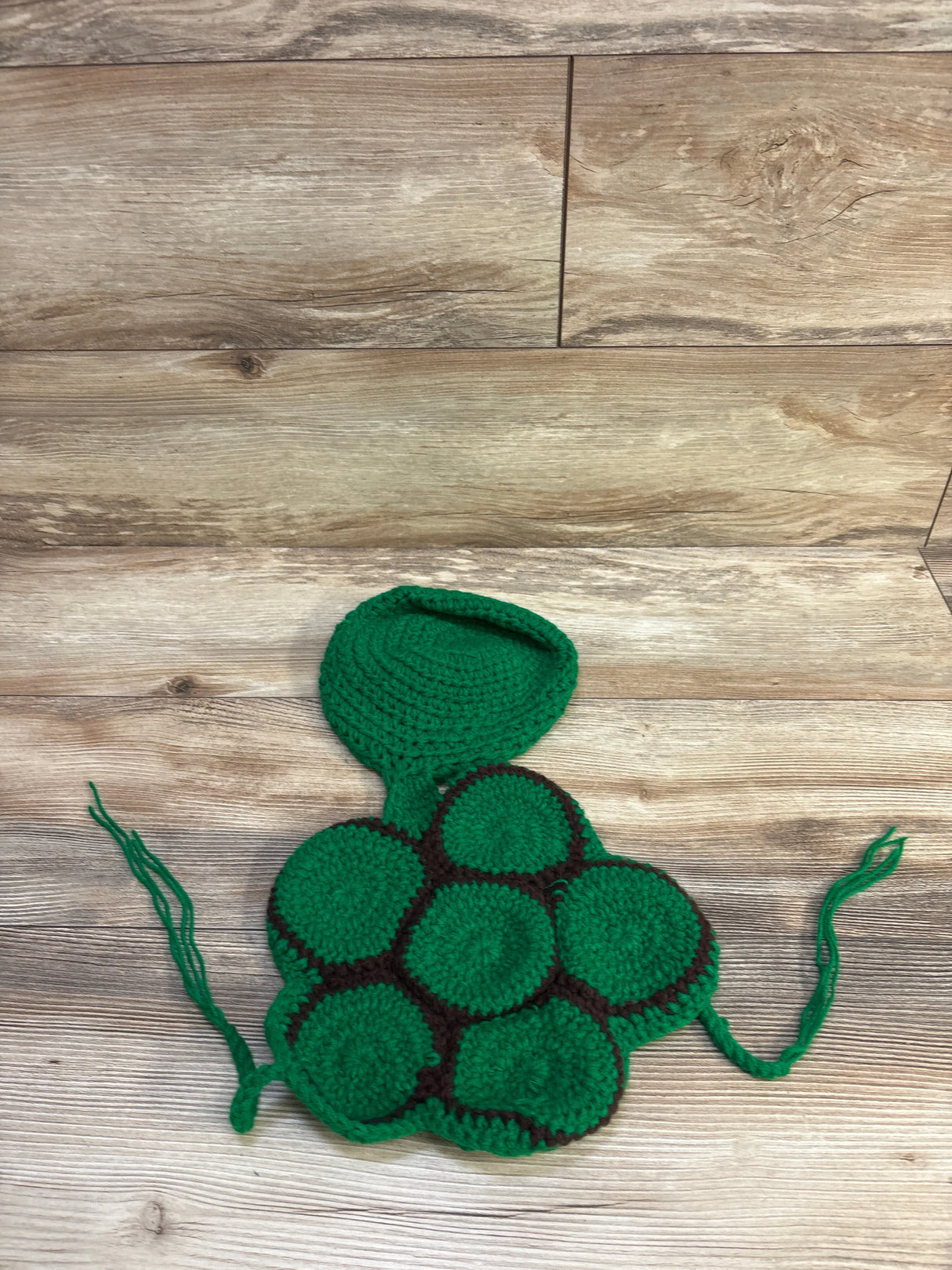 Photo Prop Crochet Turtle Costume Green sz Newborn