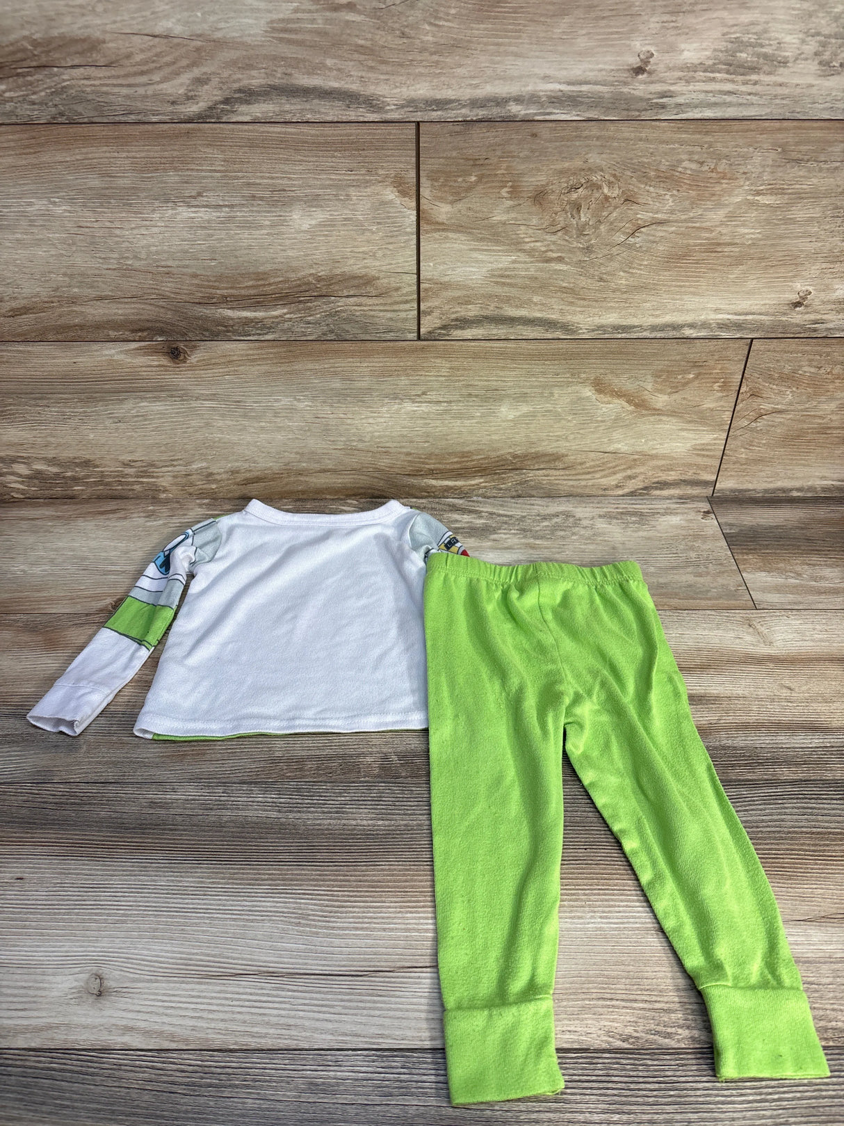 Disney Pixar 2pc Toy Story Buzz Lightyear Pajama Set White sz 2T