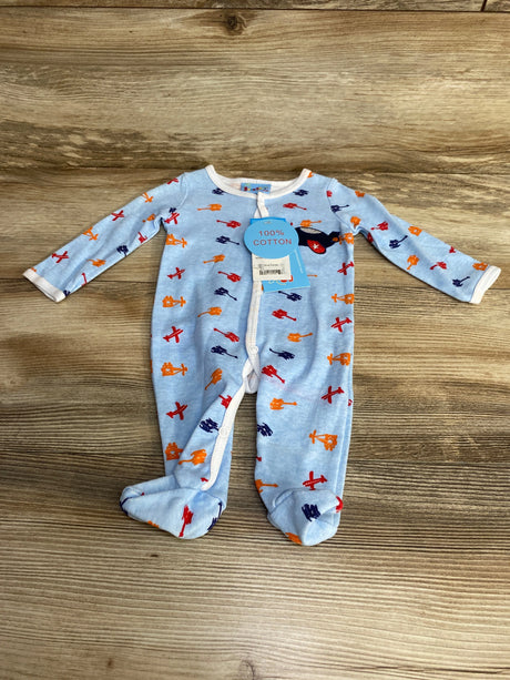 NEW Sweet & Soft Helicopter Sleeper Blue sz Preemie - Me n Mommy To Be
