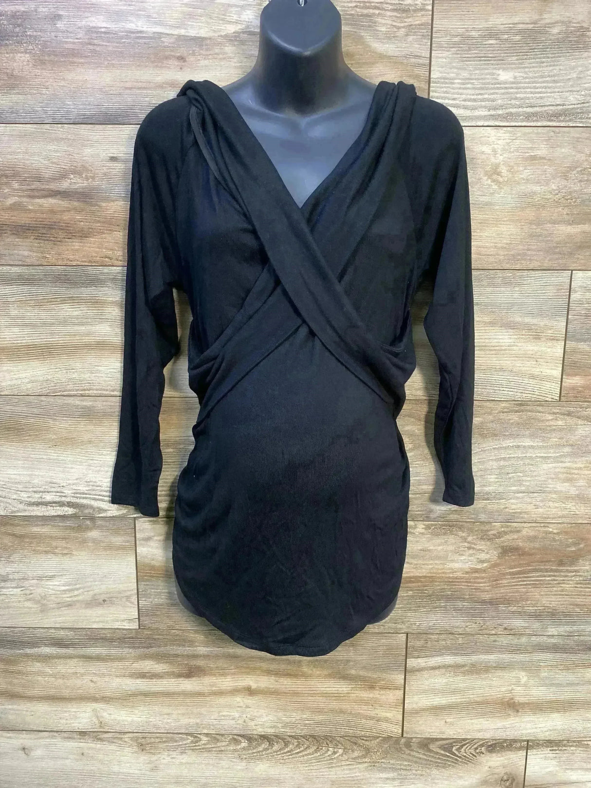NEW Isabel Maternity Cross Front Top Black sz XXL - Me n Mommy To Be