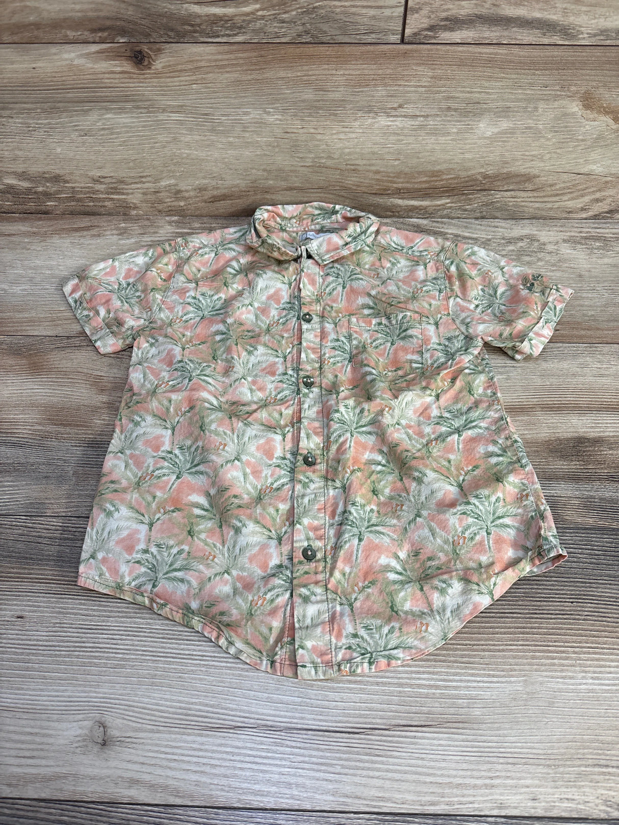 tutto piccolo Button Up Shirt Pink sz 5/6 - Me n Mommy To Be