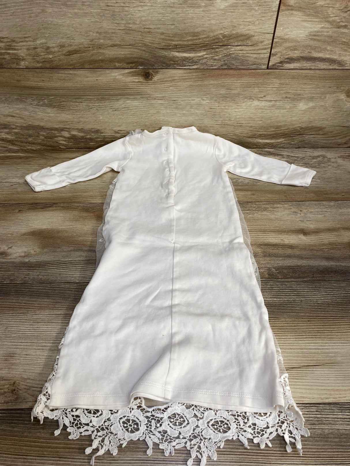 Baby Biscotti Lace Christening Gown White sz 3-6m - Me n Mommy To Be
