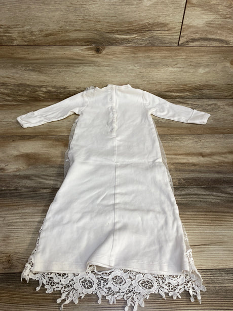 Baby Biscotti Lace Christening Gown White sz 3-6m - Me n Mommy To Be