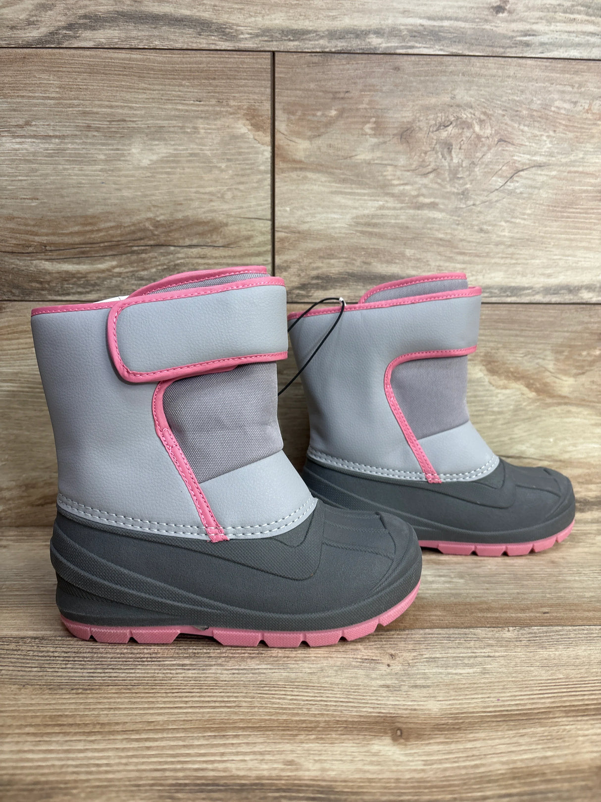 NEW Cat & Jack Lenny Winter Snow Boots Grey sz 11c