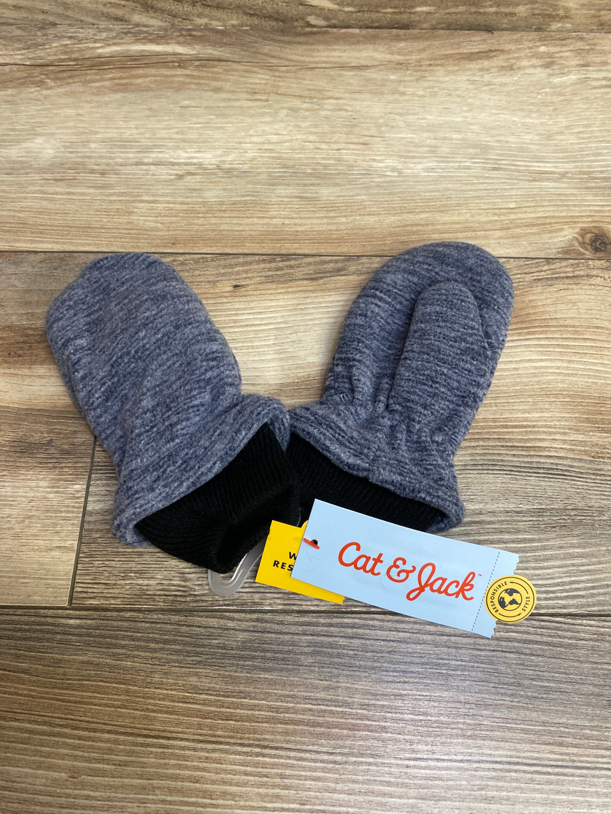 NEW Cat & Jack Fleece Winter Mittens Blue sz 12-24m