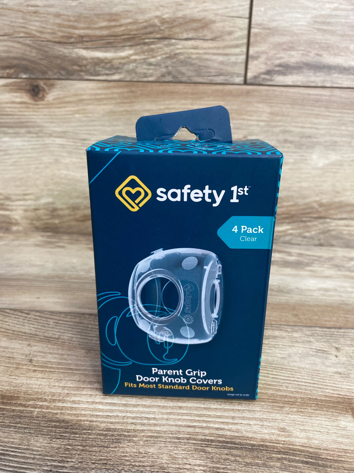 NEW Safety 1st Parent Grip Door Knob Covers Clear 4pk