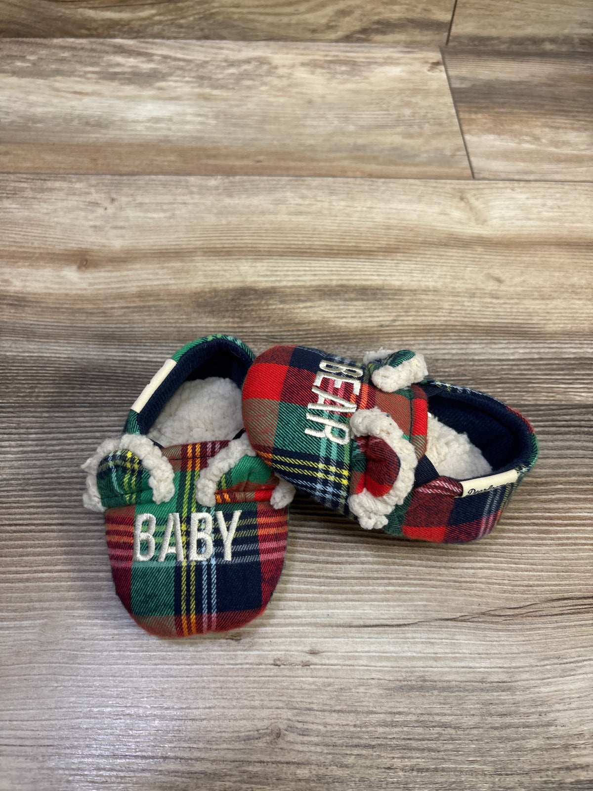 Dearfoams Baby Bear Slippers sz 4c