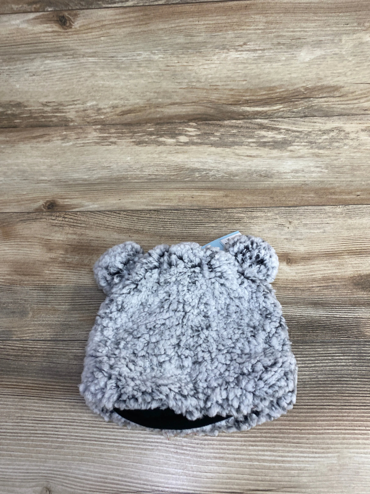 NEW Cat & Jack Faux Sherpa Hat Grey sz 12-24m