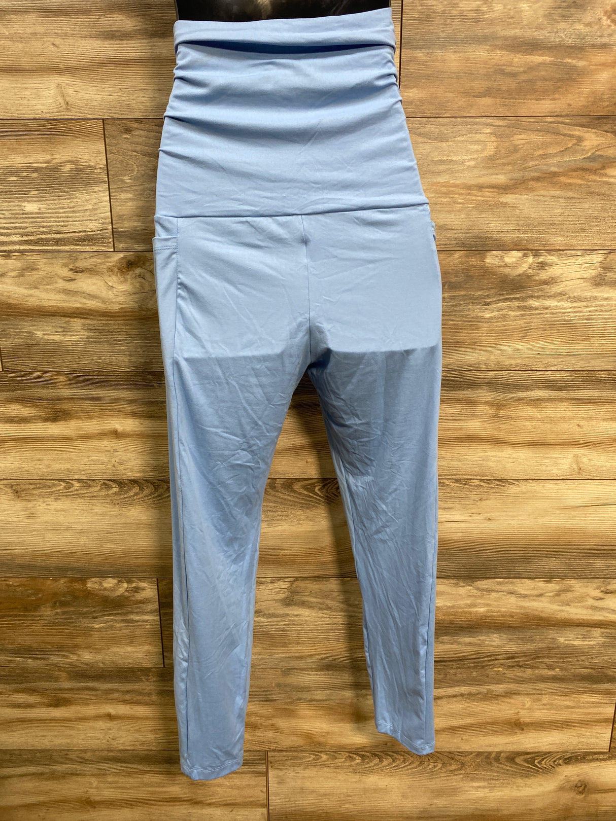 Maternity Full Panel Leggings Light Blue sz XL