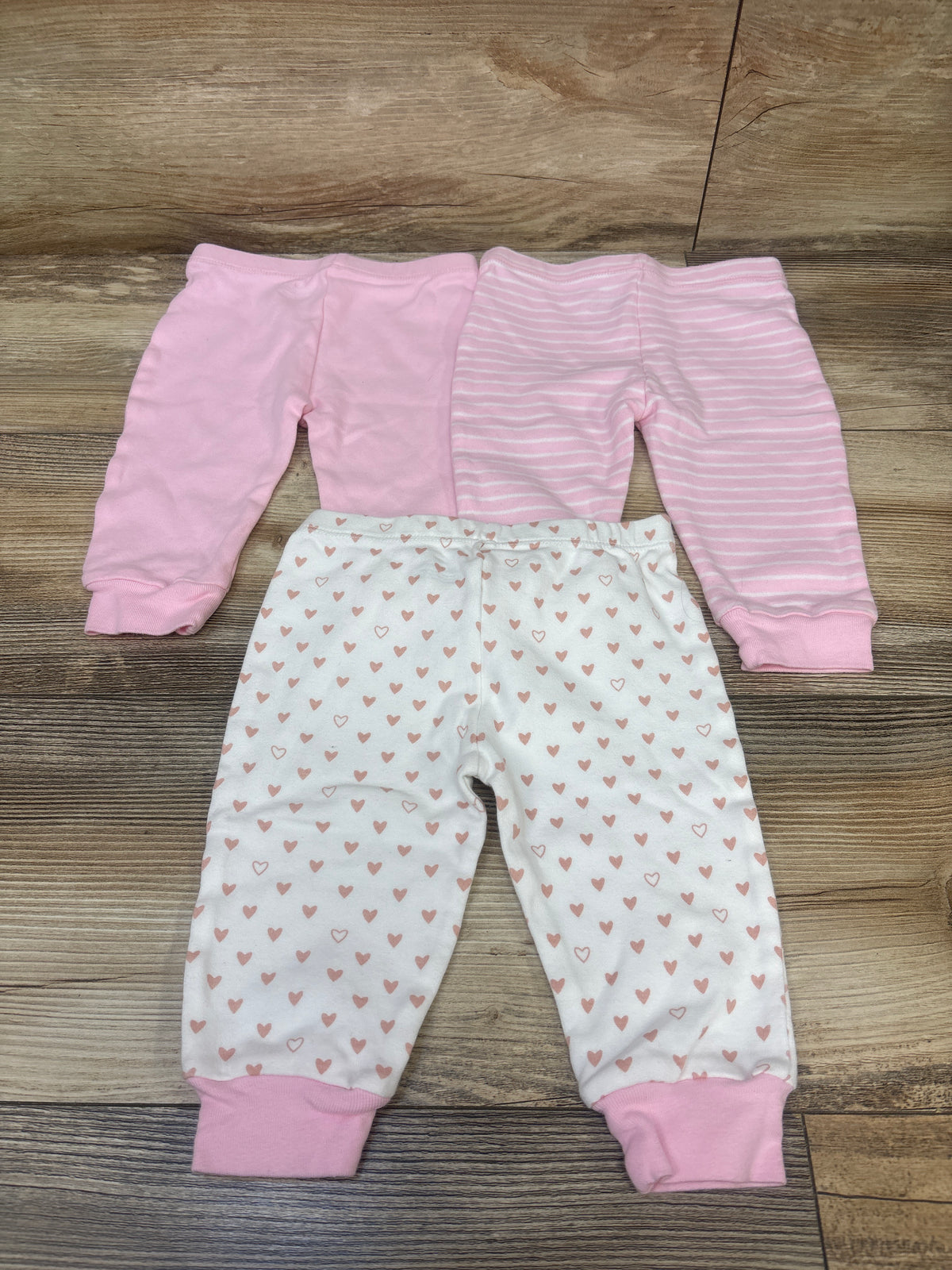 MAMIMAKA 3pk Pull-On Pants Pink sz 9m