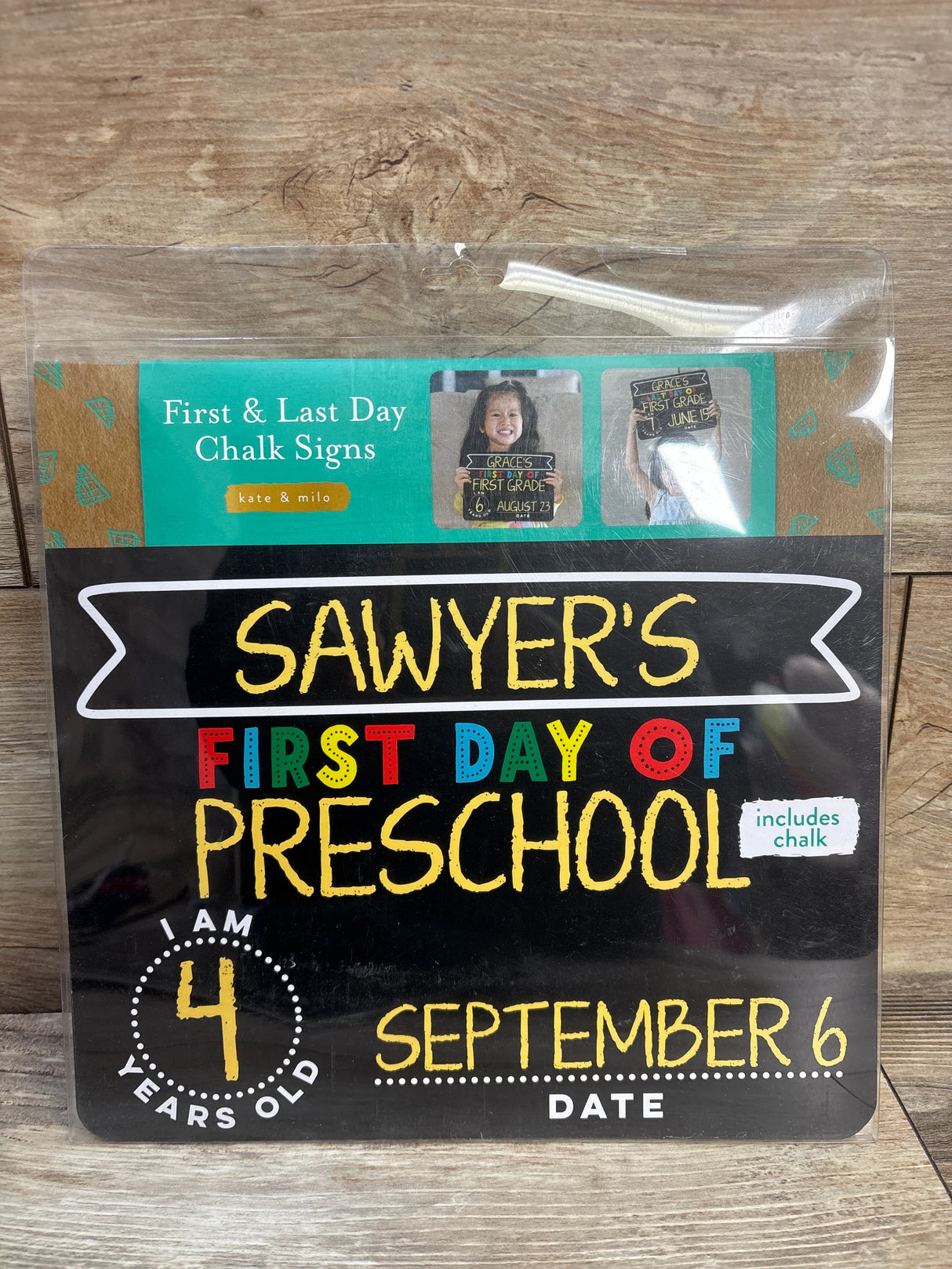 NEW Kate & Milo First & Last Date Chalk Signs