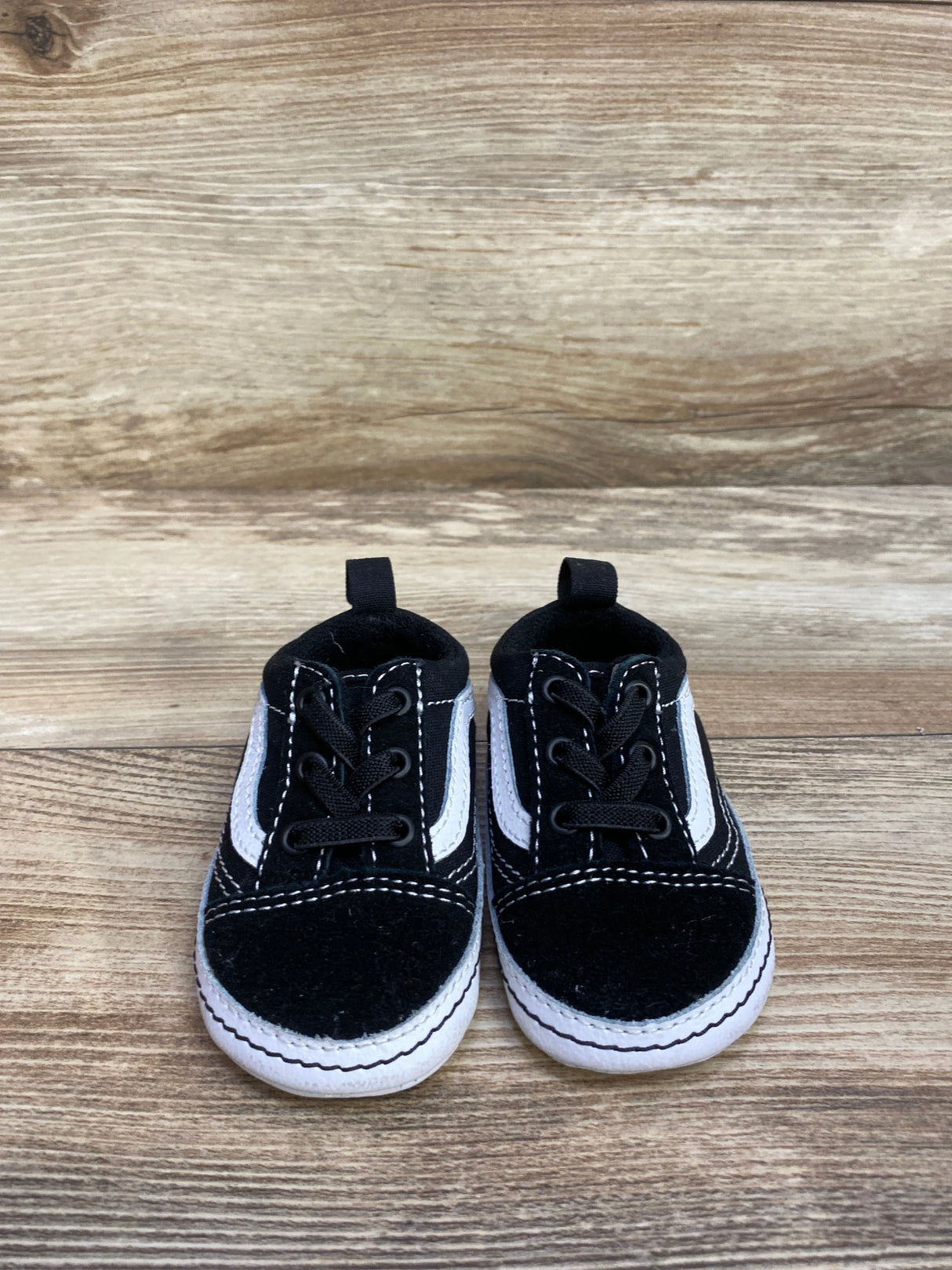 Vans Old Skool 'Black White' Crib Shoes sz 3C