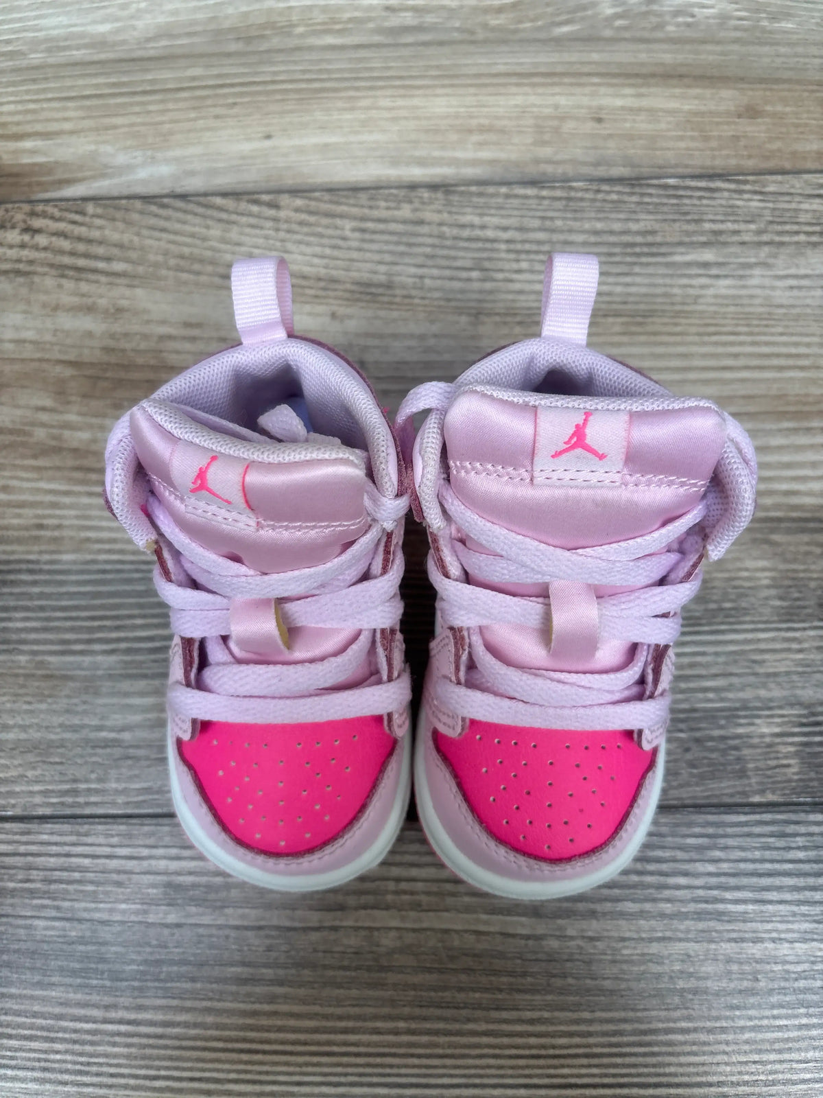 Air Jordan 1 Mid TD 'Fierce Pink' Sneakers sz 4c