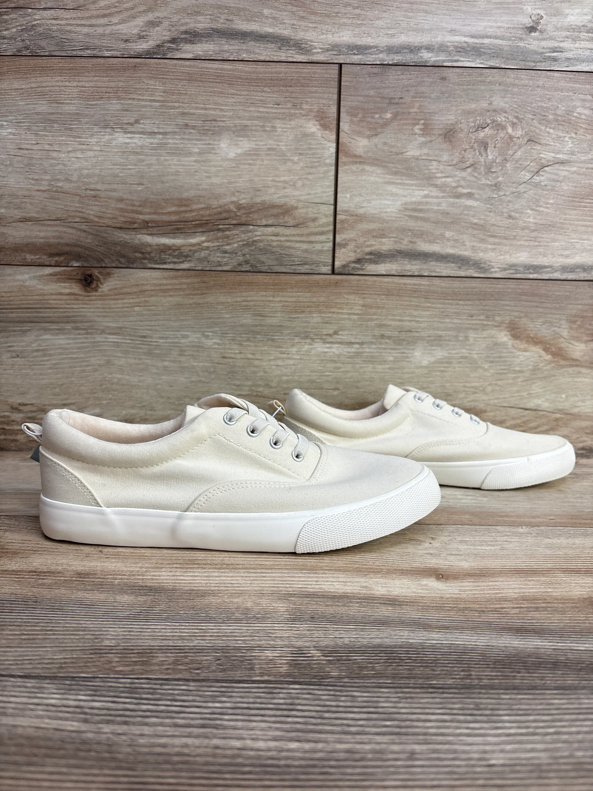 NEW Cat & Jack Tyler Slip-On Sneakers Off-White sz 6Y