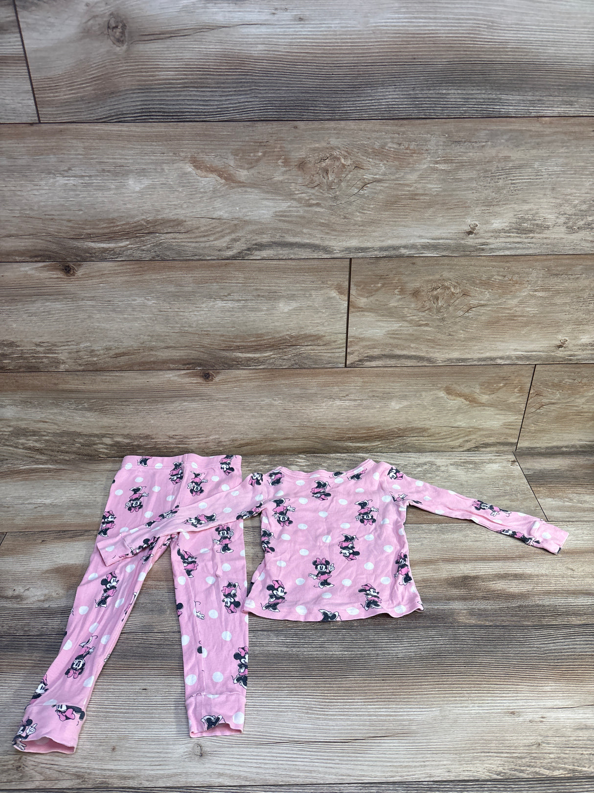Disney Junior 2pc Minnie Mouse Pajama Set Pink sz 3T