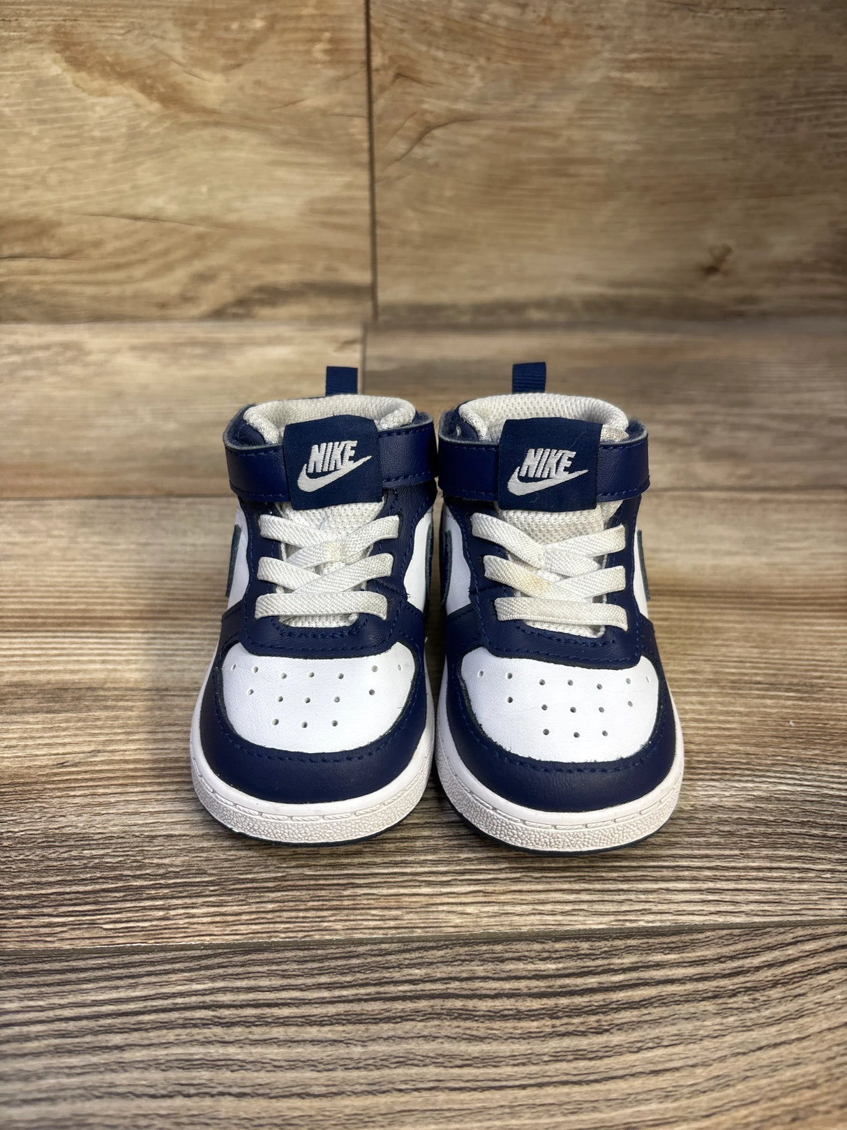 Nike Court Borough Mid 2 TD 'White Signal Blue' Sneakers sz 4c