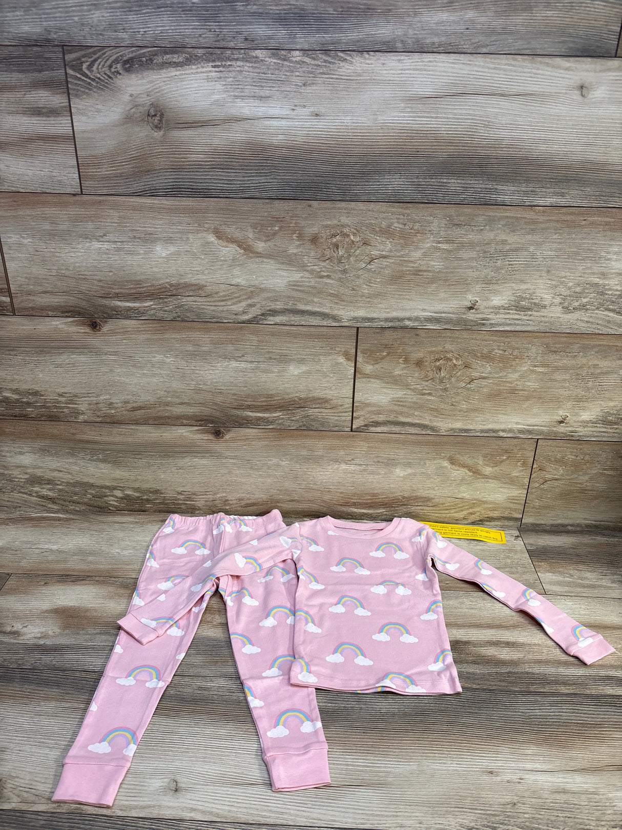 NEW Monica + Andy 2pc Rainbow Pajama Set Pink sz 3T