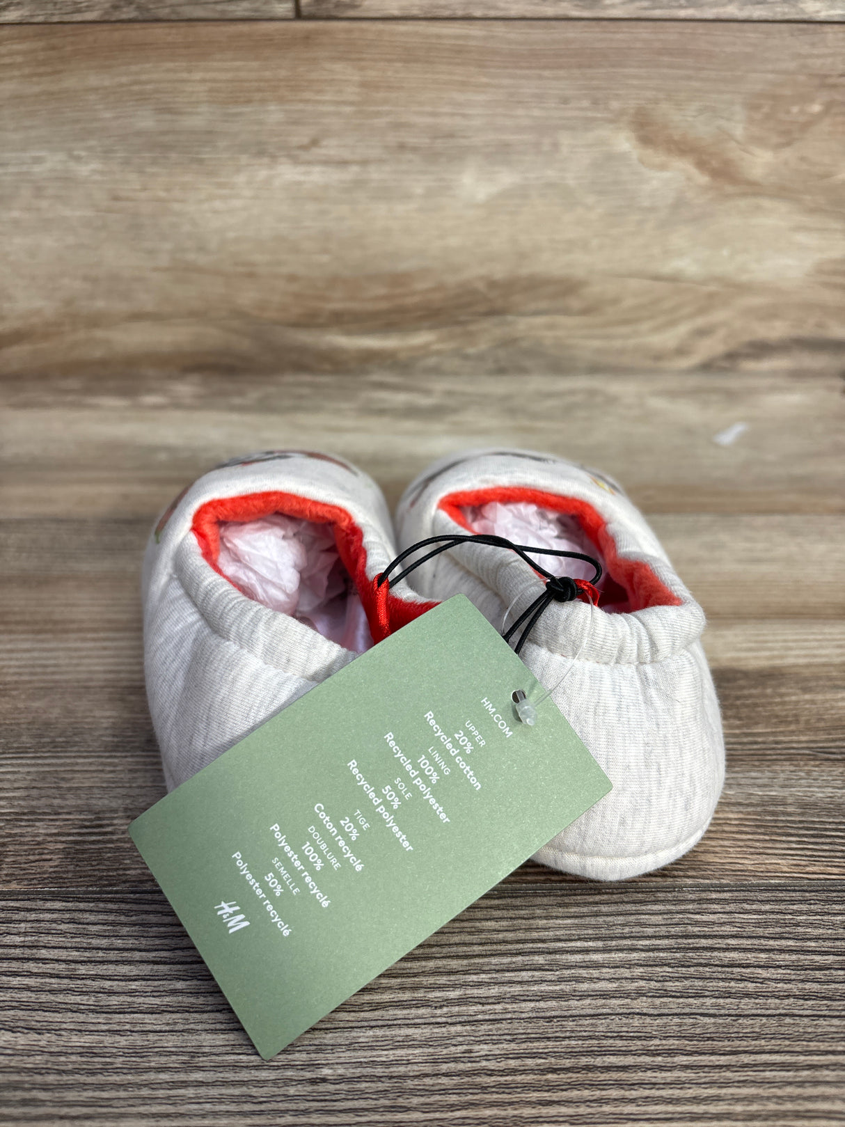 NEW H&M Slippers Grey sz 10/11c