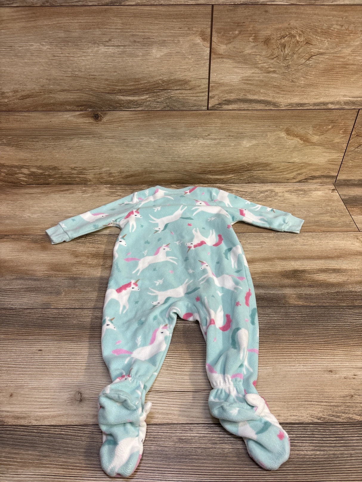 Carter's Unicorn Blanket Sleeper Blue sz 6m