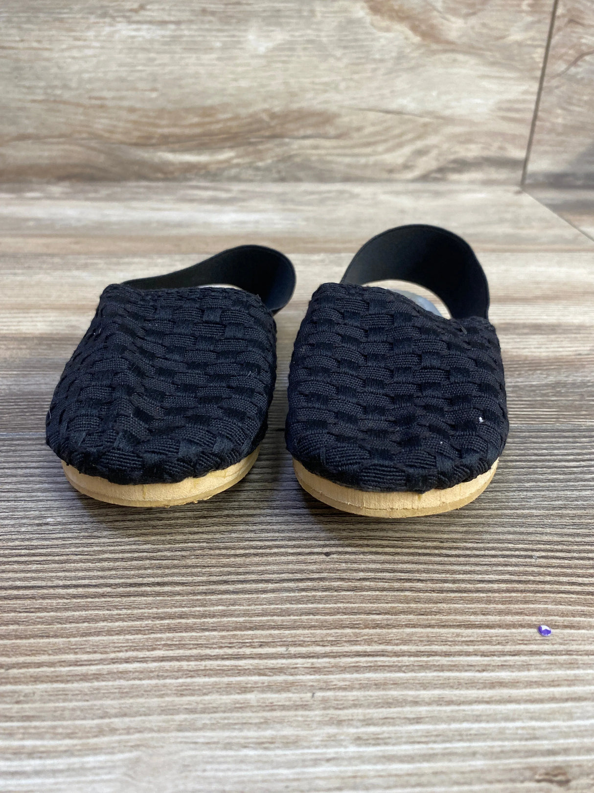 Woven Black Sandals sz 8c - Me n Mommy To Be