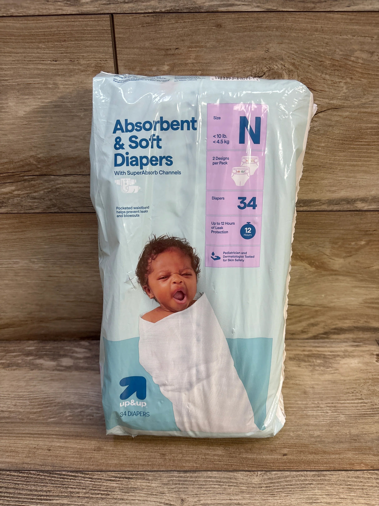 NEW up&up Absorbent & Soft Diapers Size Newborn 34ct.