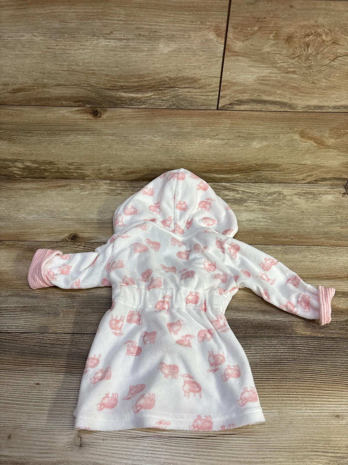 Just One You Terry Cloth Bath Robe White sz 0-9m