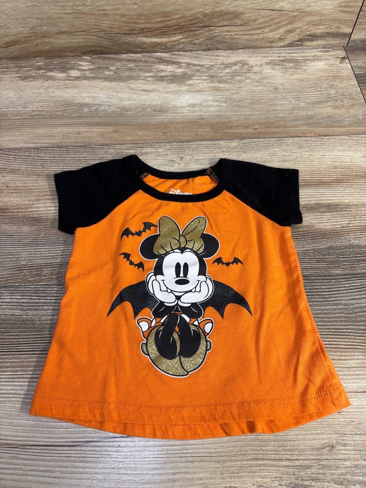 Disney Minnie Shirt Orange sz 12m - Me n Mommy To Be