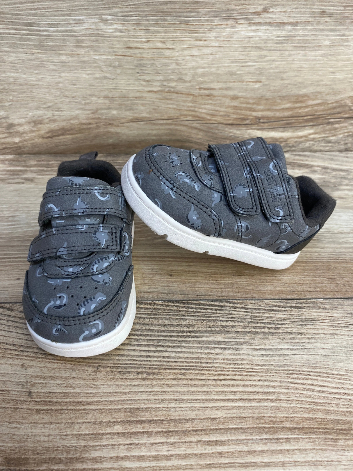 Carter's Every Step First Walker Neo Dino Casual Sneakers Grey sz 4c - Me n Mommy To Be