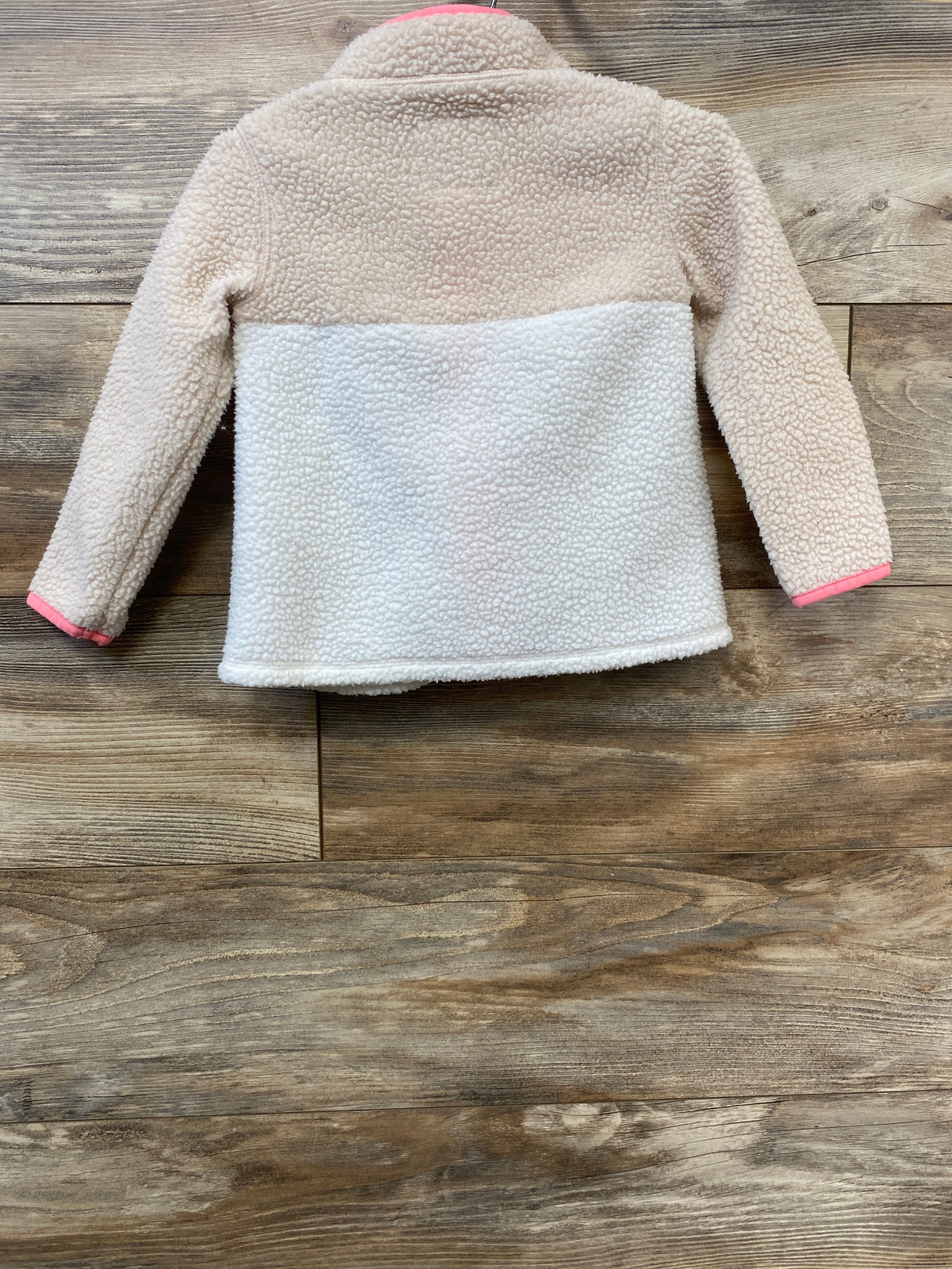 Oshkosh Full-Zip Sherpa Jacket Ivory sz 2T