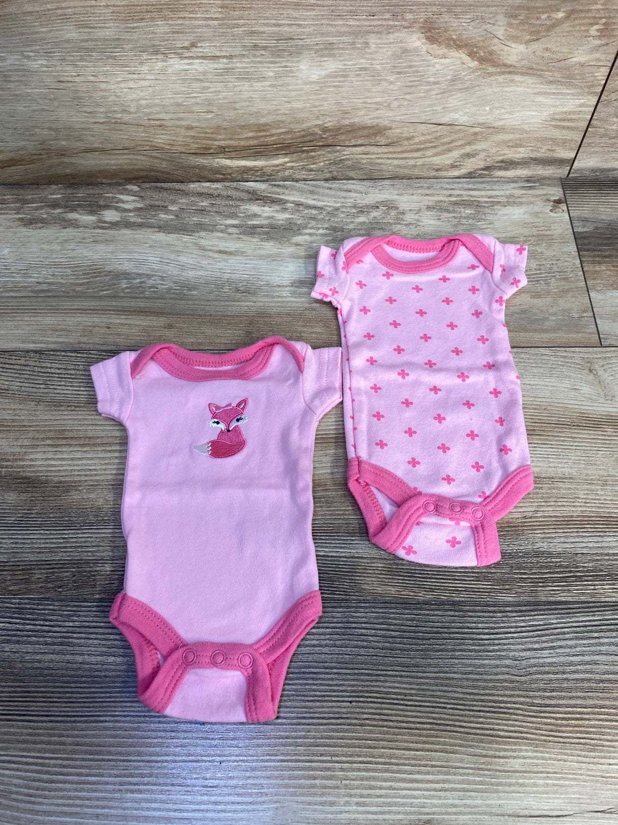 Luvable Friends 2pk Bodysuits Pink sz Preemie
