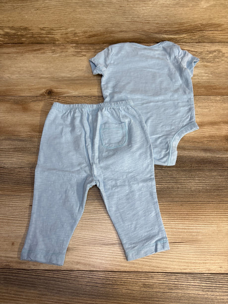 Old Navy 2pc Bodysuit & Pants Blue sz 3-6m - Me n Mommy To Be
