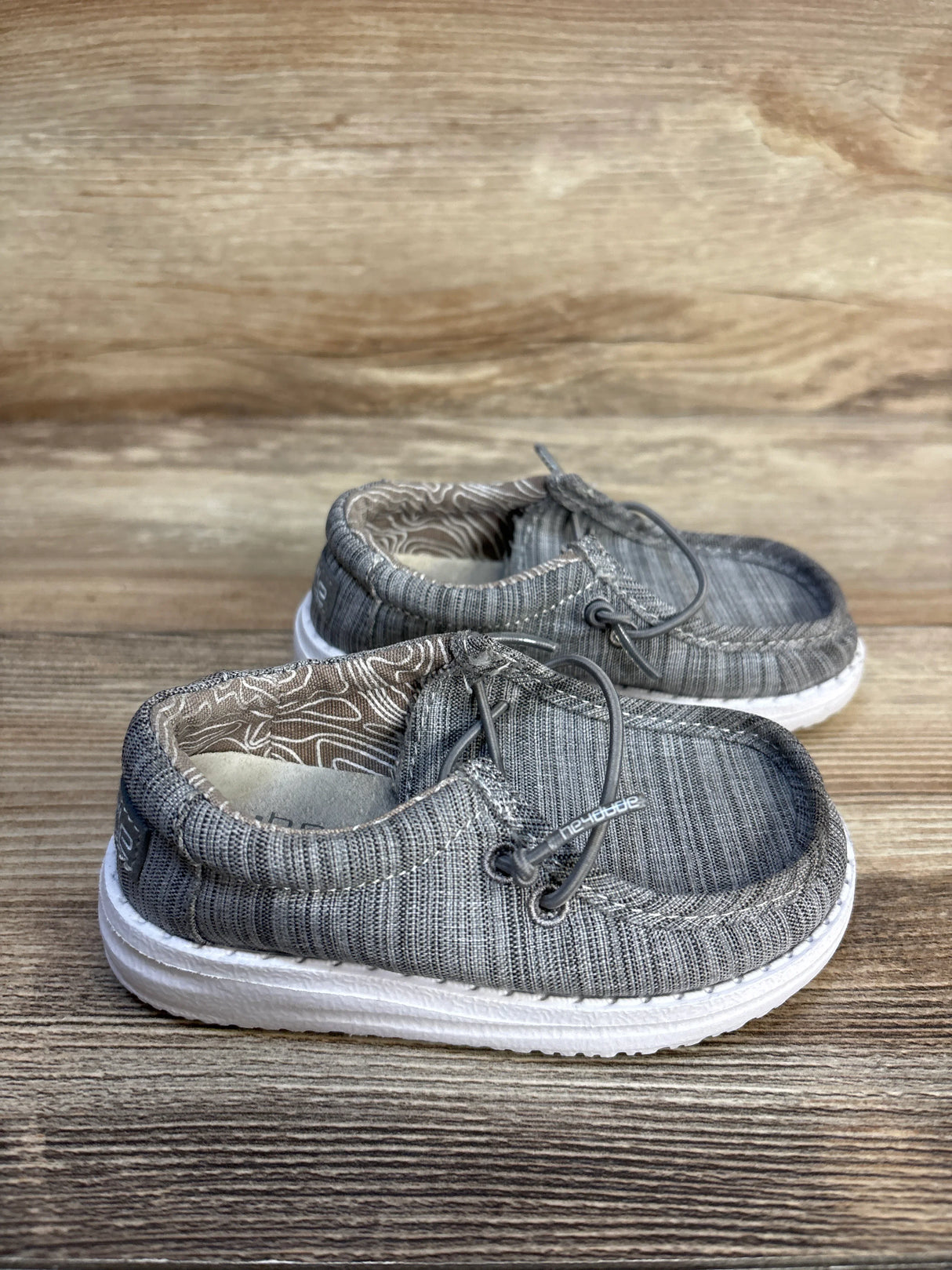 Hey Dude Wally Stretch Sox Sneakers Grey sz 7c