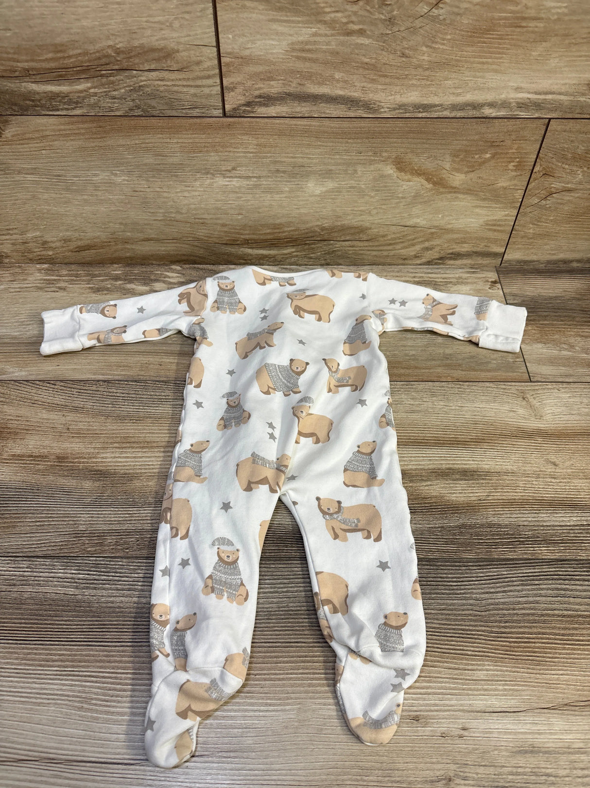 Winter Bear Sleeper White sz 0-3m