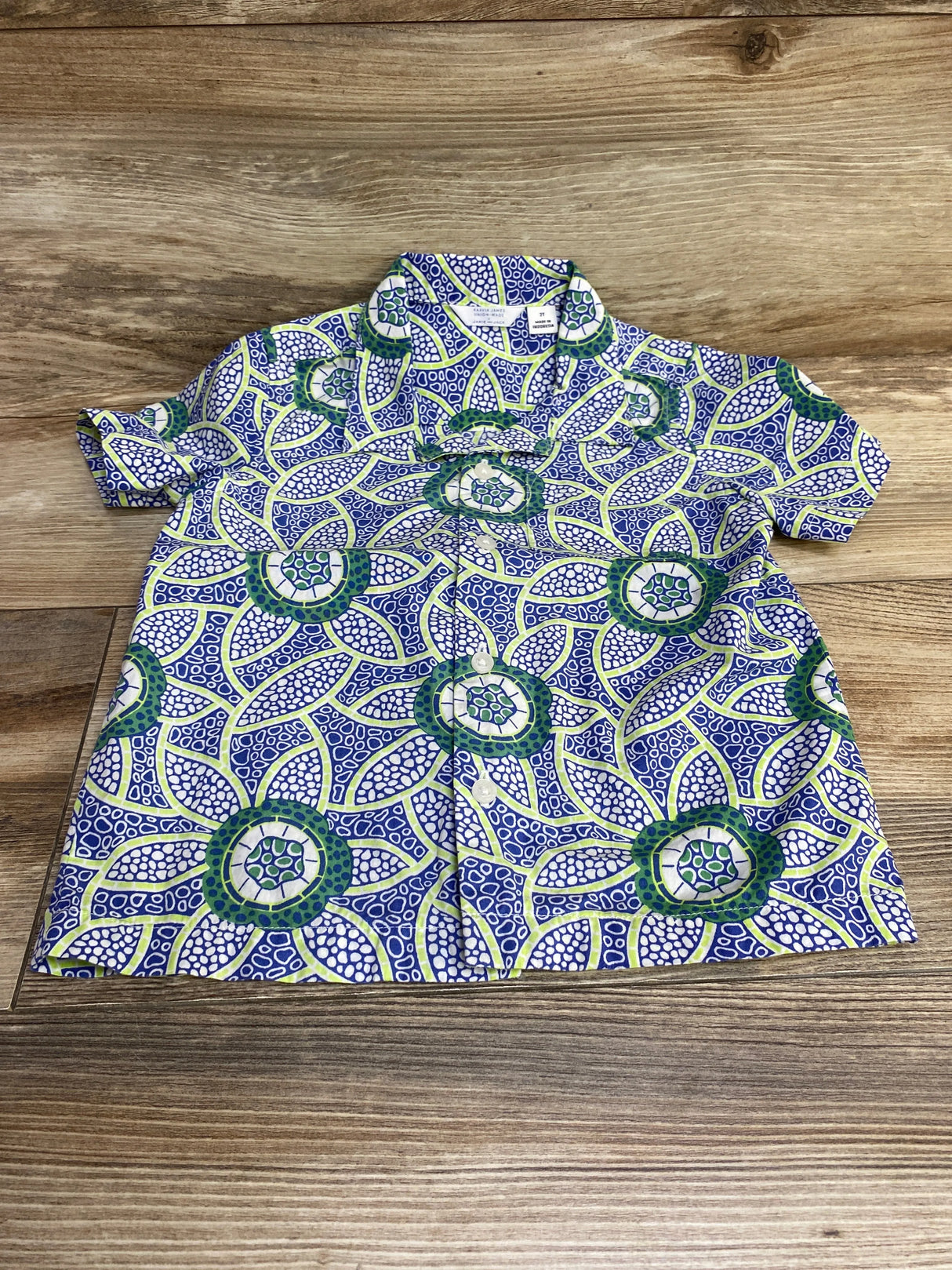 Janie and Jack Kaavia James Unior-Wade Button Up Shirt White sz 2T - Me n Mommy To Be