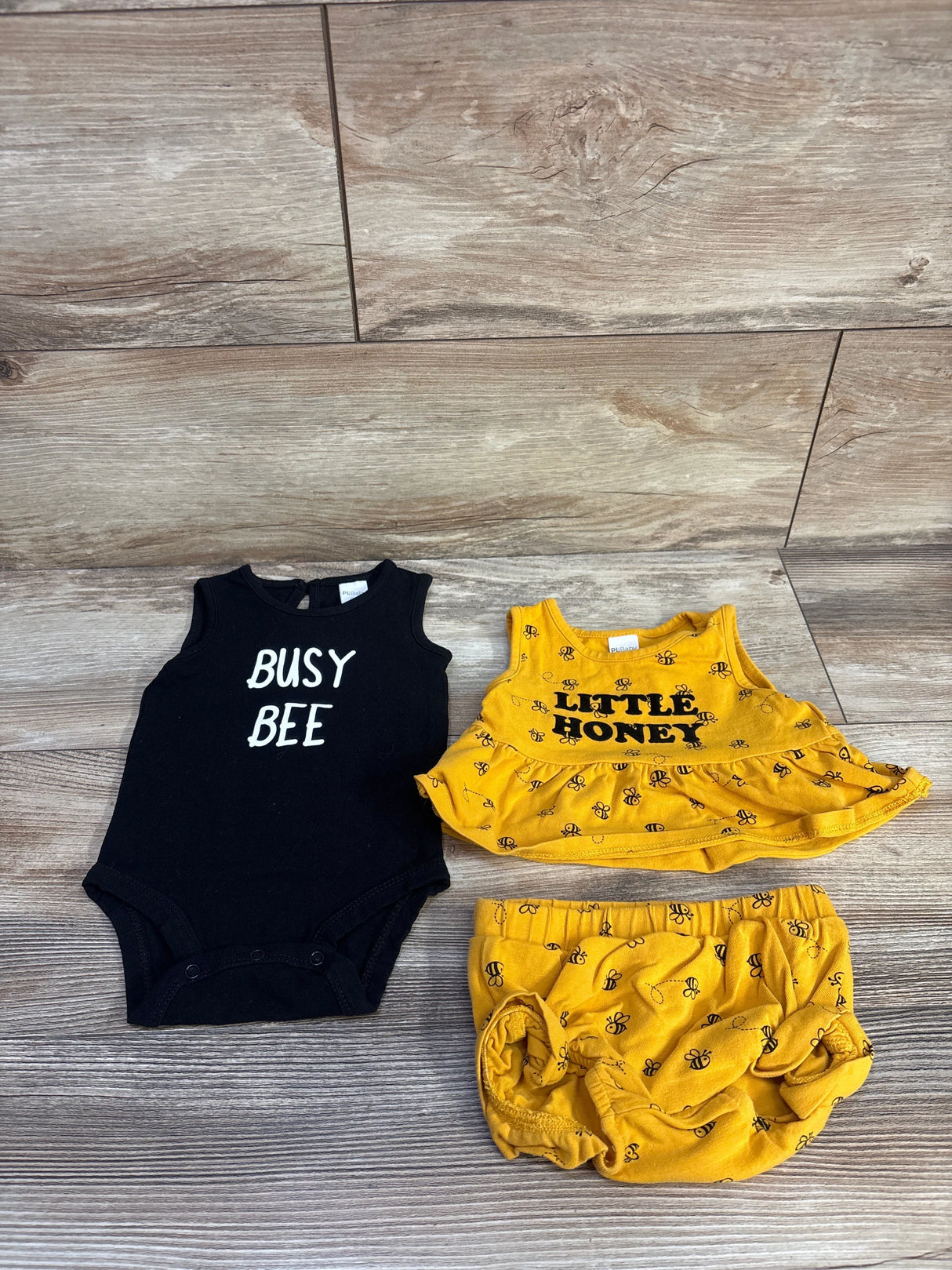 PL Baby 3pc Busy Bee Set Yellow sz 6m
