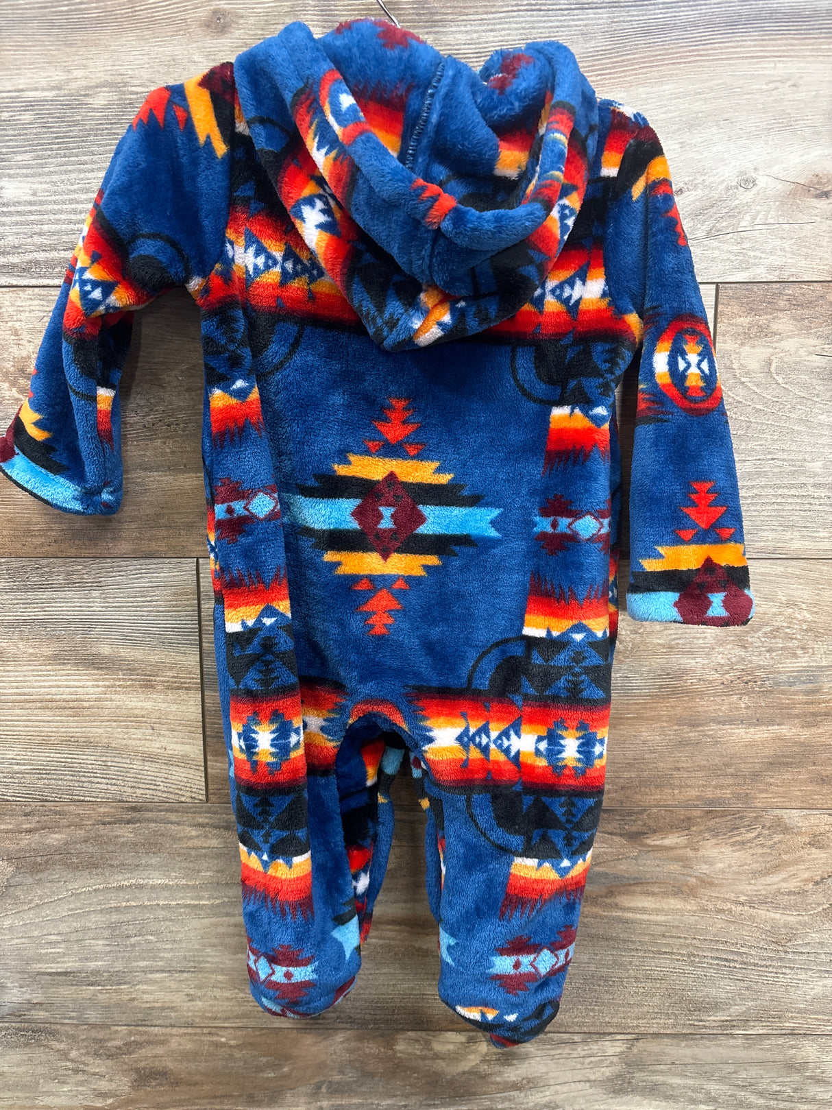 Aztec Fleece Bunting Blue sz 9-12m