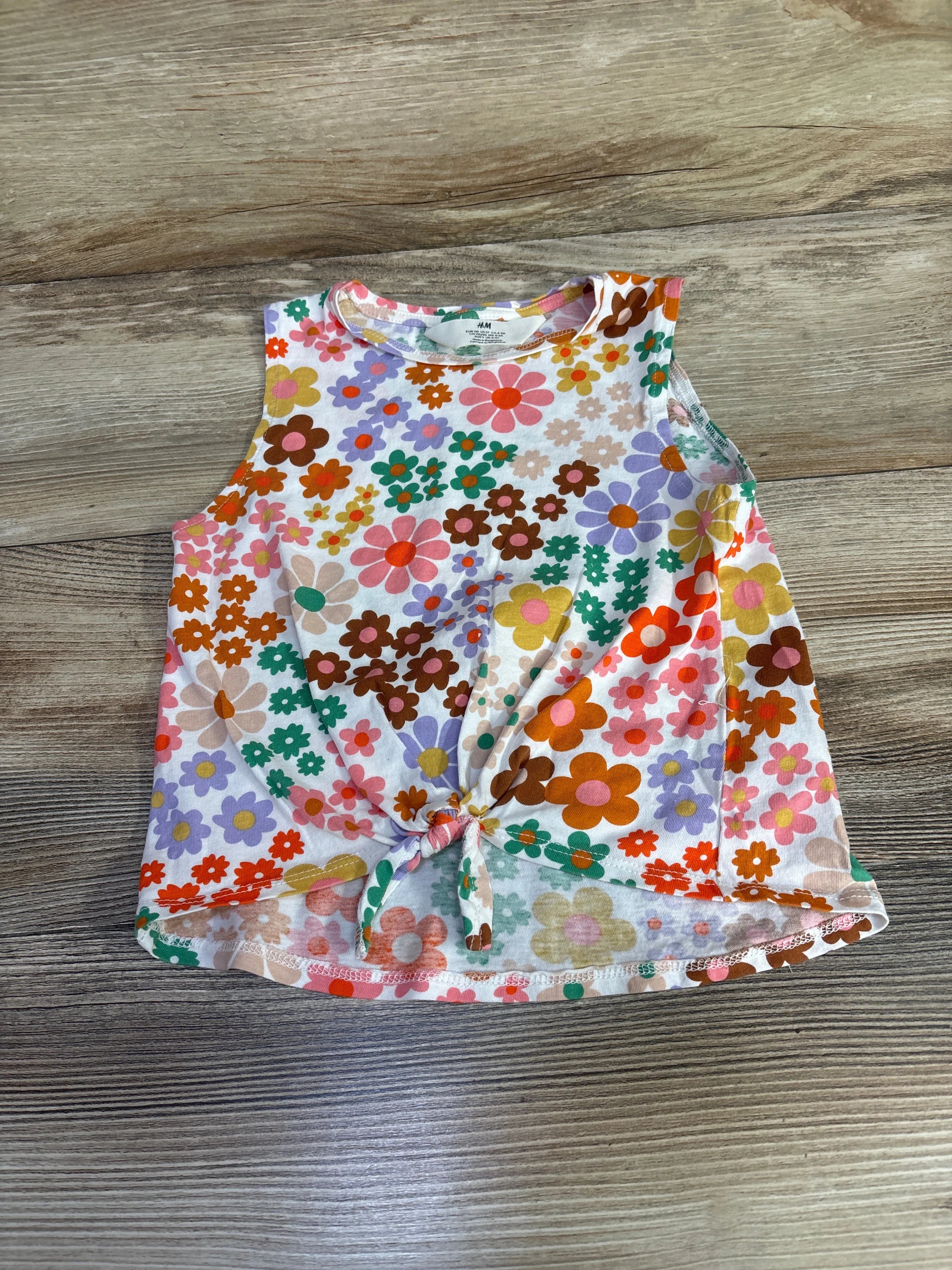 h&m tank top dress H&M Floral Tank Top White sz 5T – Me n Mommy To Be