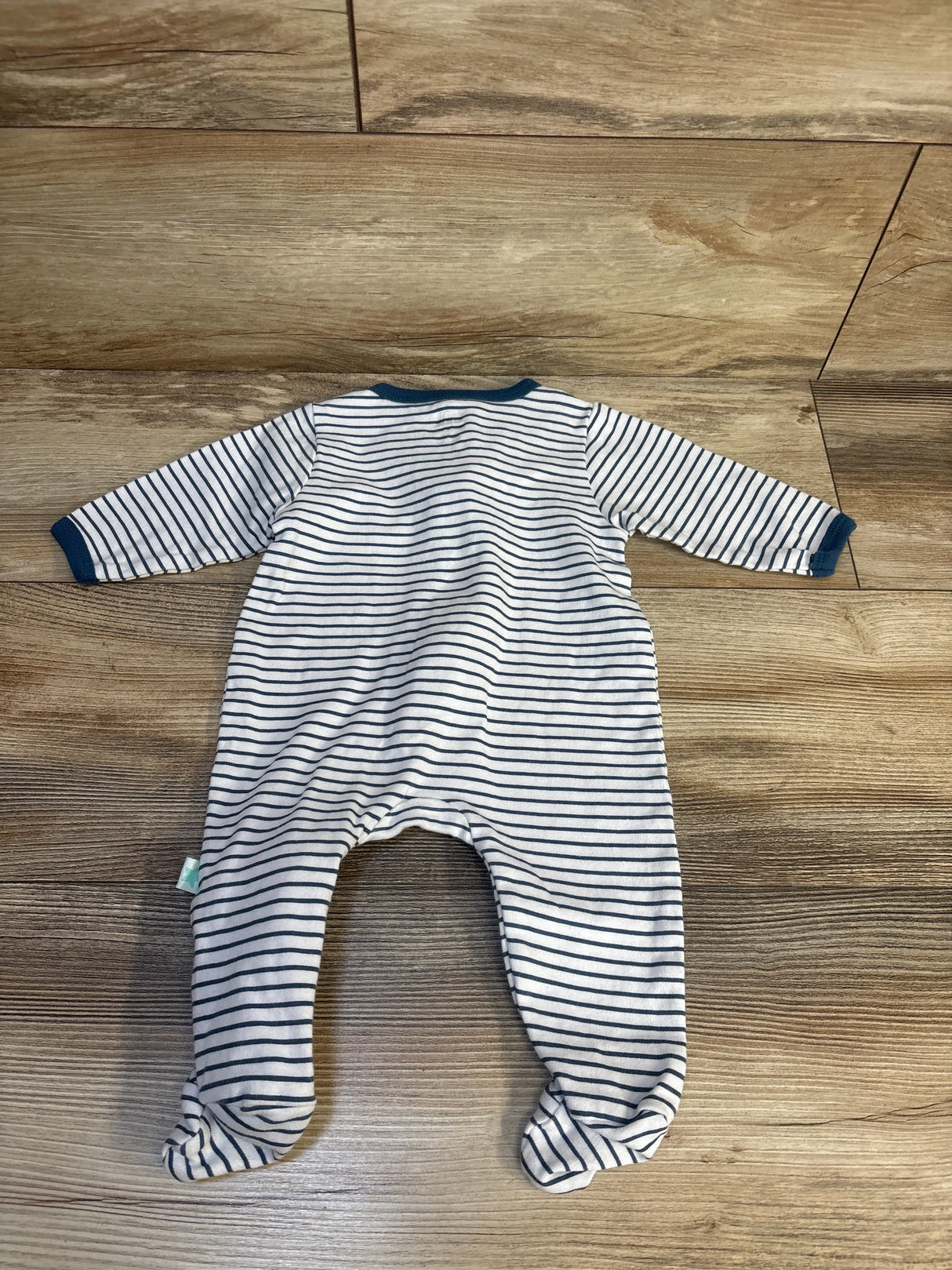 Millie & Myles Striped Sleeper White sz 3-6m