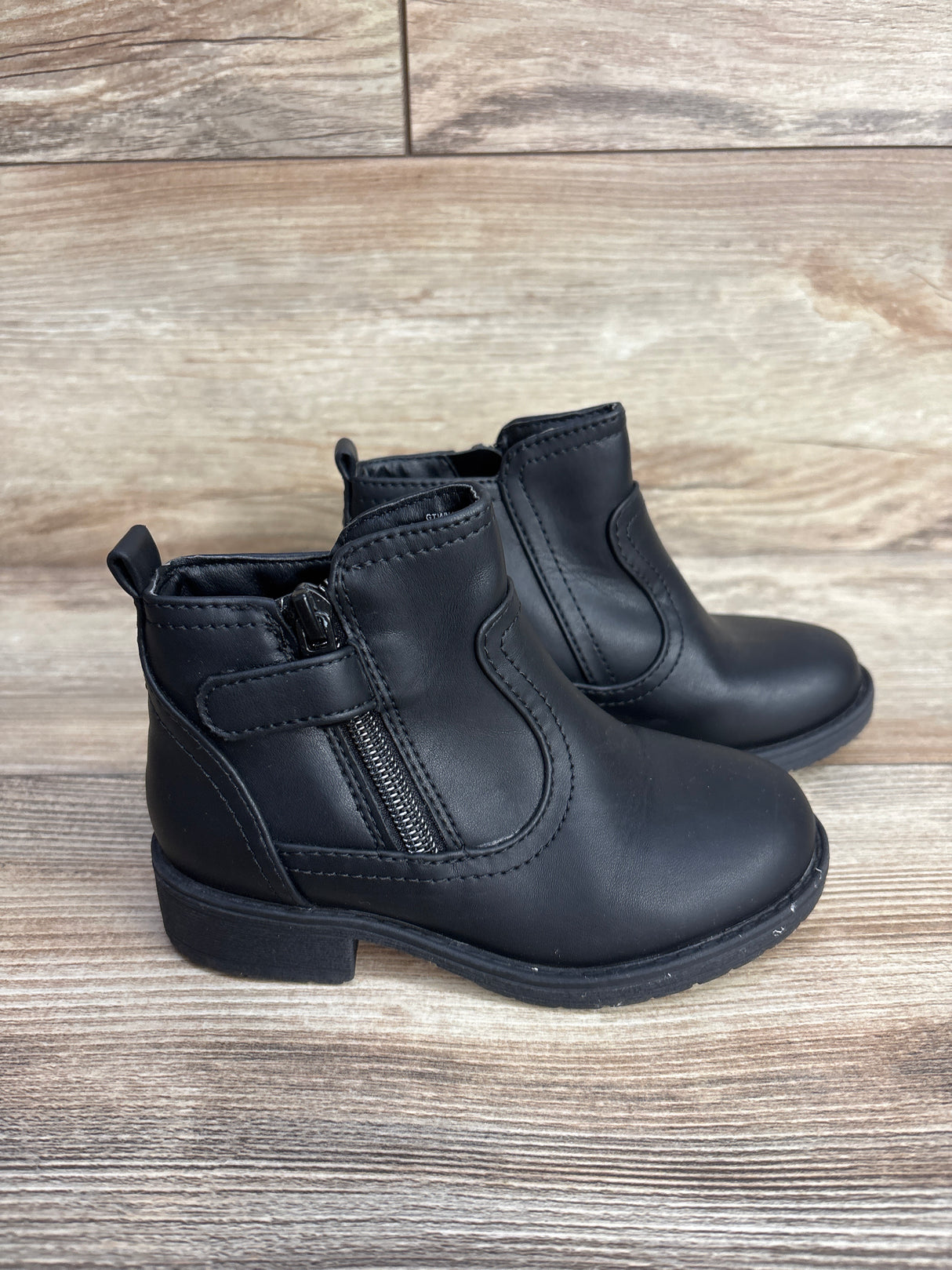 Wonder Nation Fashion Ankle Boots Black sz 9c