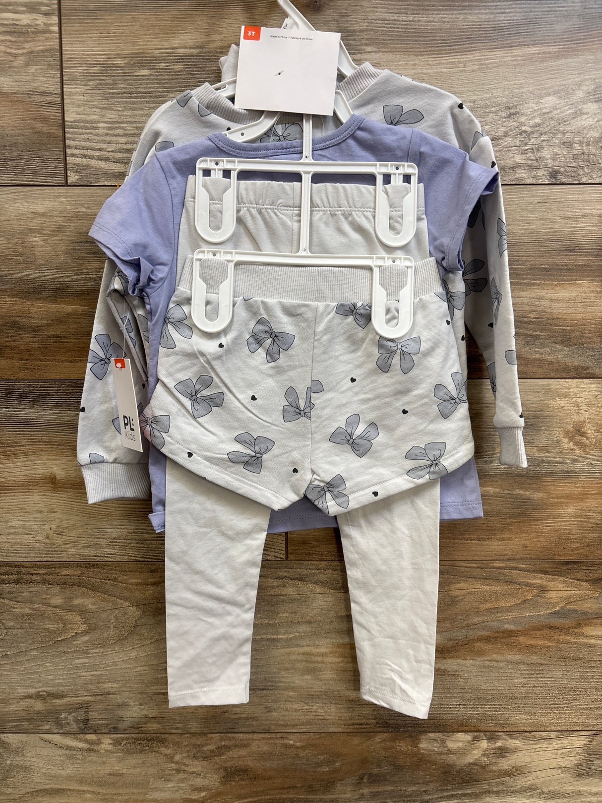 NEW PL Kids 5pc Layette Set Grey sz 3T