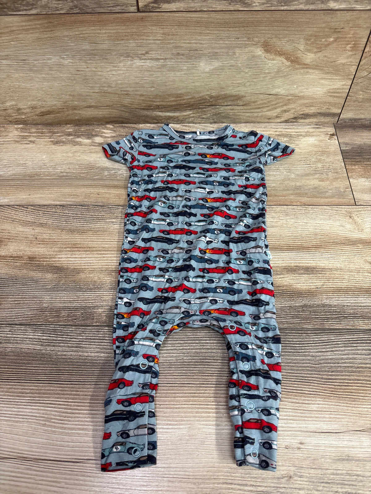 Posh P. Miles Bamboo Short Sleeve Romper Blue sz 3-6m