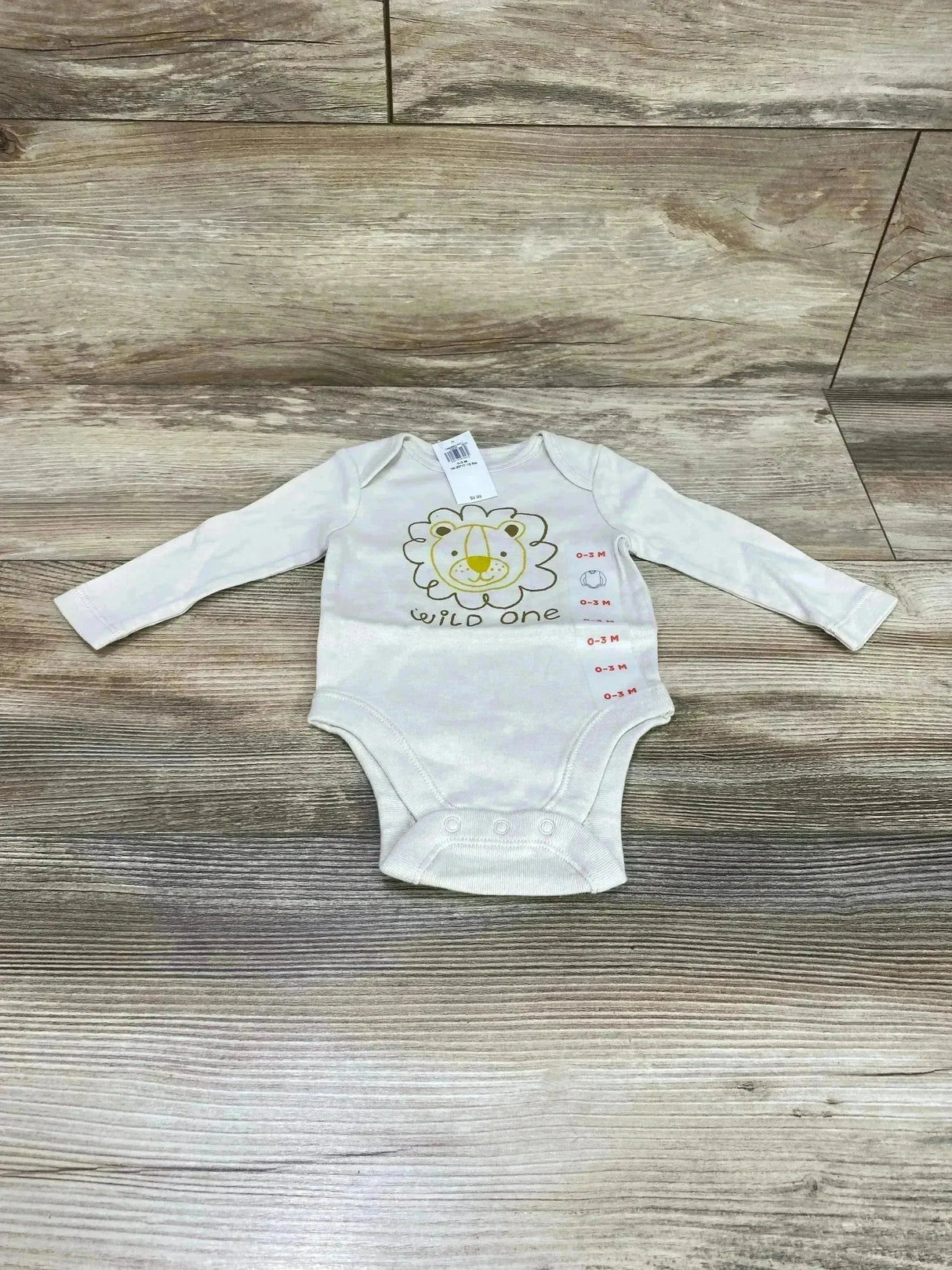 NEW Old Navy Wild One Beige Bodysuit sz 0-3m - Me n Mommy To Be