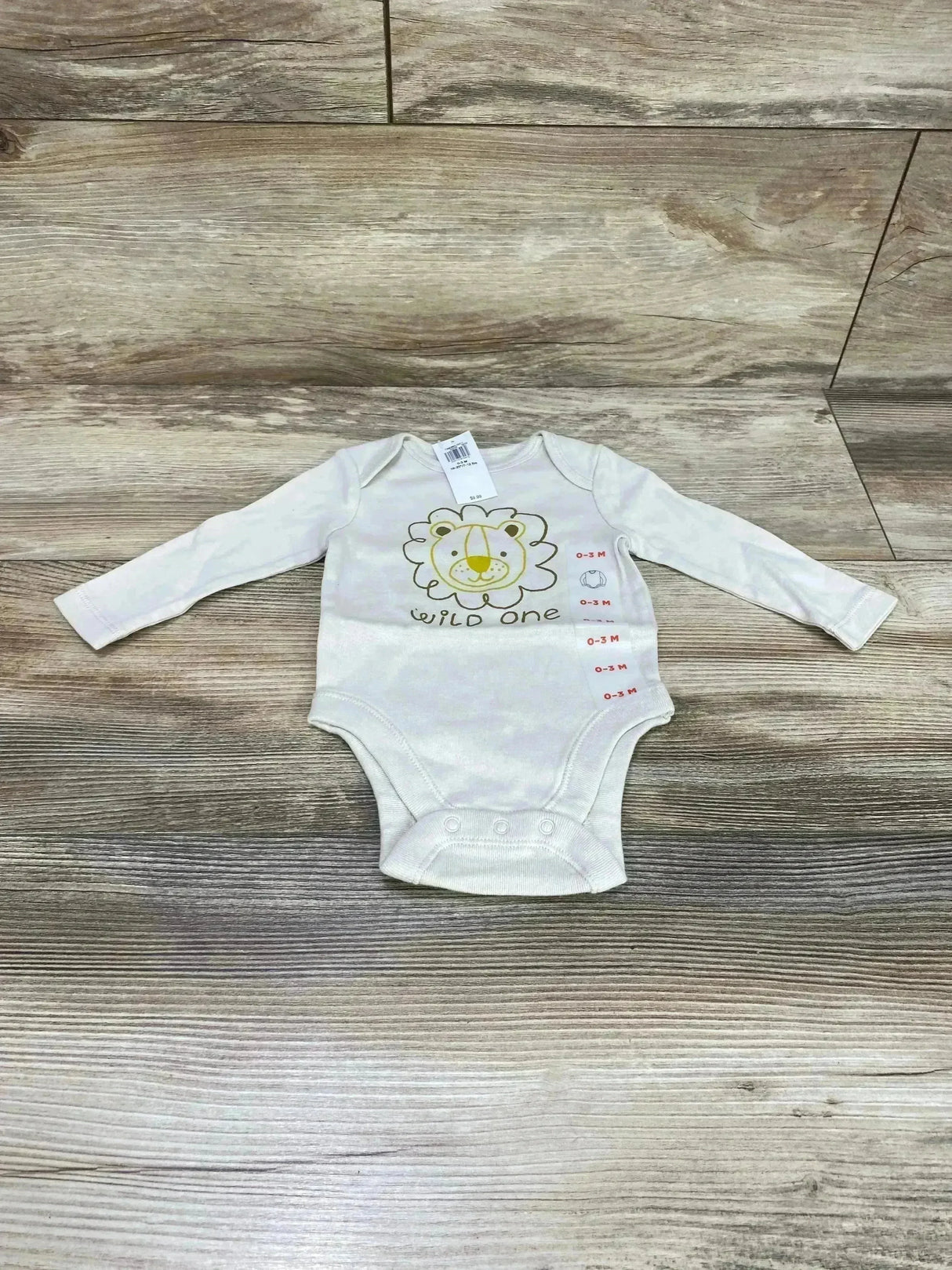 NEW Old Navy Wild One Beige Bodysuit sz 0-3m - Me n Mommy To Be