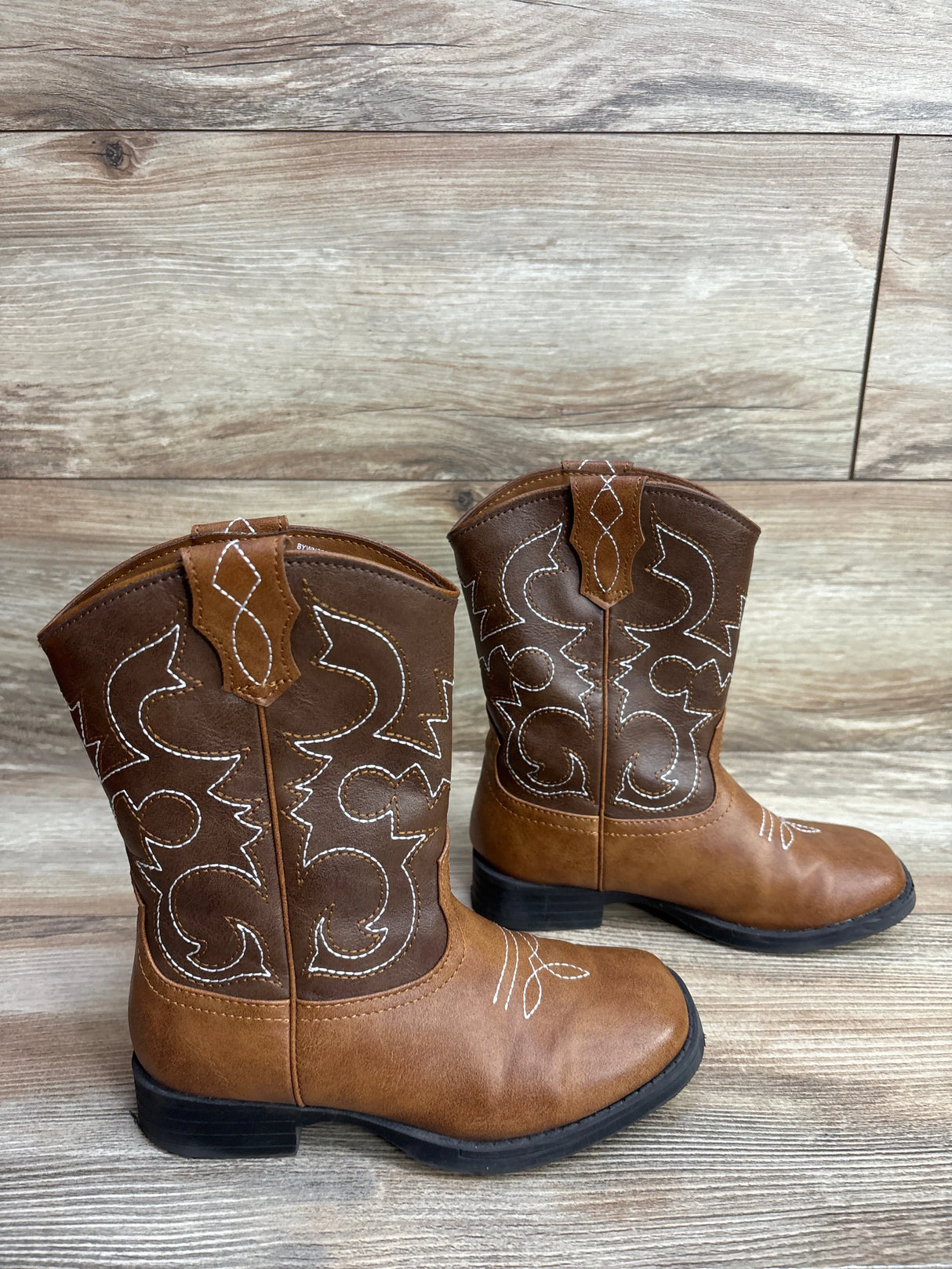 Wonder Nation Western Cowboy Boots Brown sz 13c