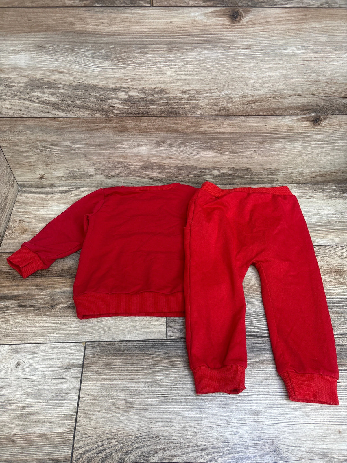 Jolly Little Dude 2pc Sweatshirt & Joggers Set Red sz 12-18m