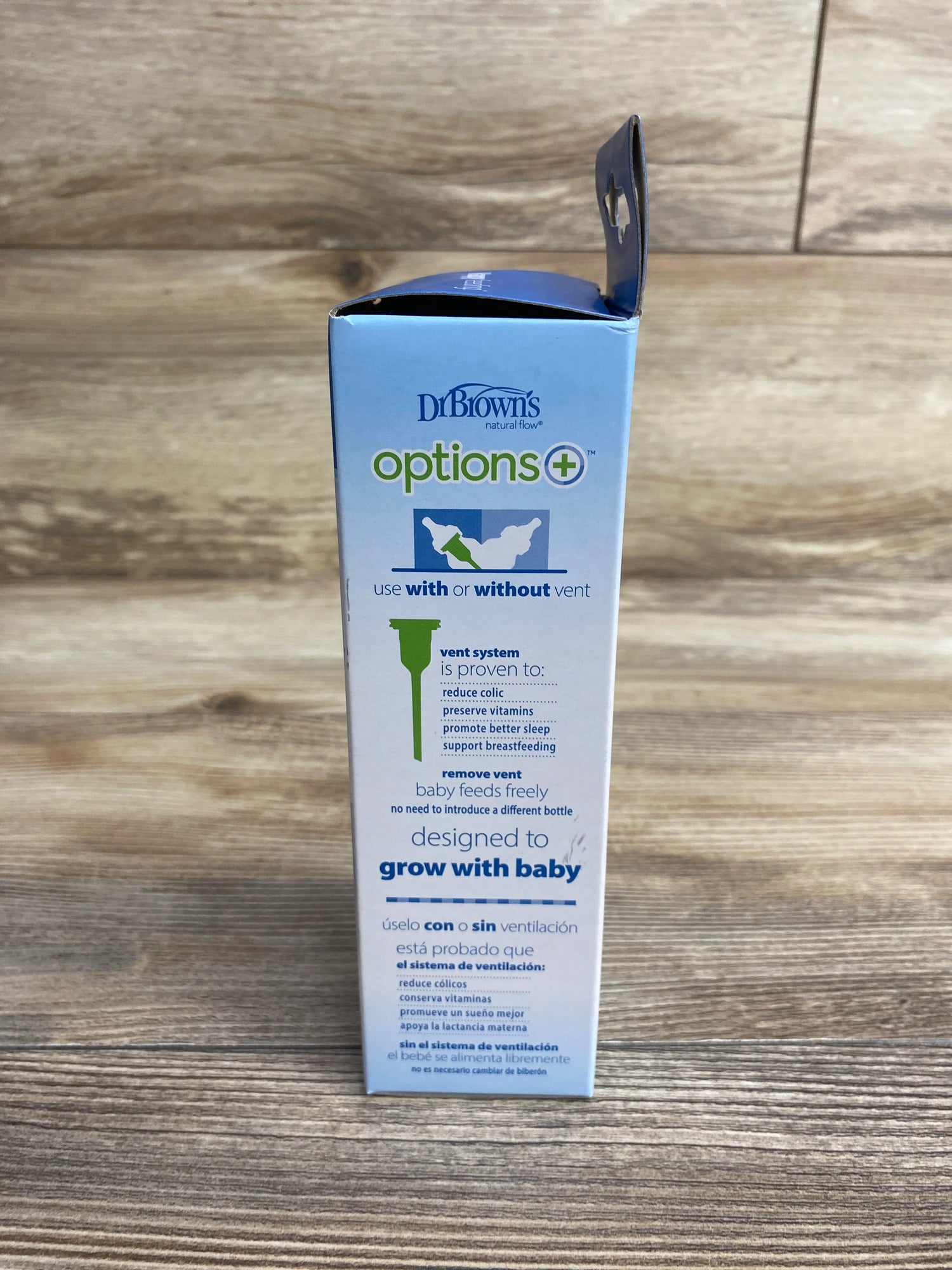 NEW Dr. Brown's Natural Flow Narrow Baby Bottle w/ Level 1 Slow Flow Nipple, 4oz