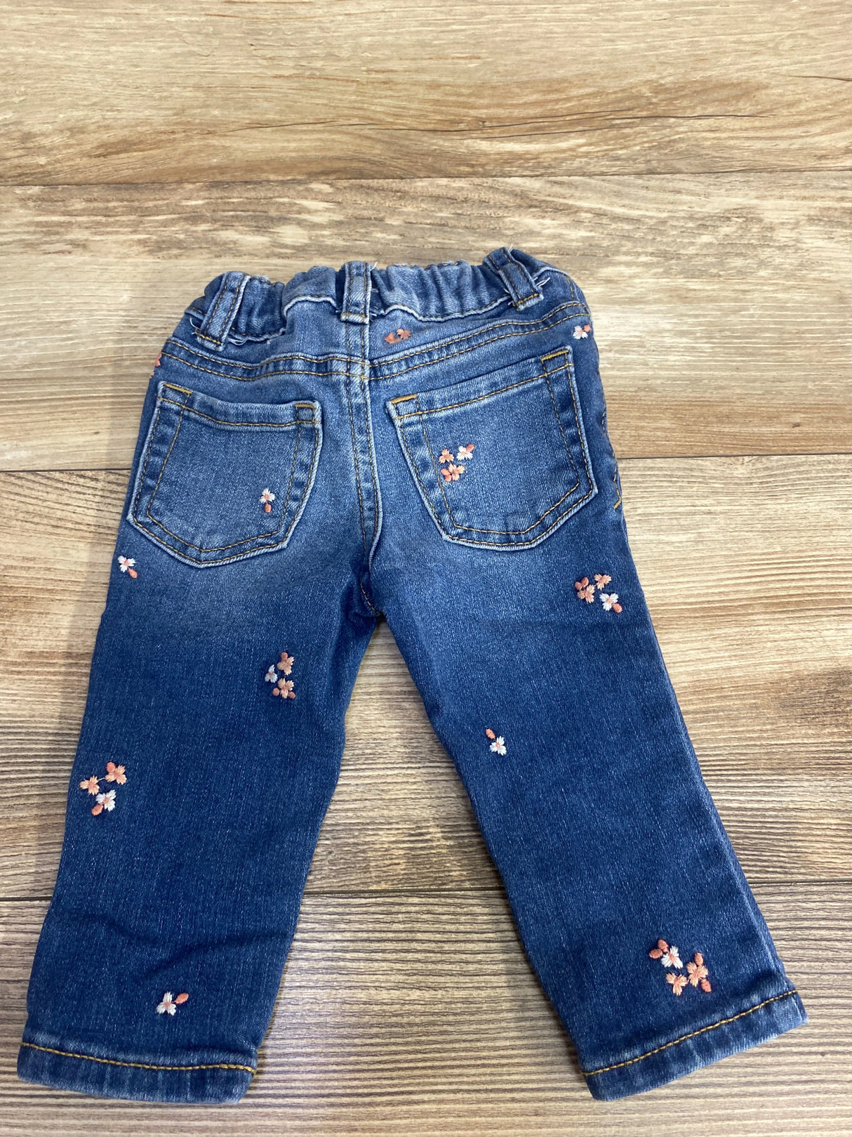Cat & Jack Denim Embroidered Jeans Navy sz 12m