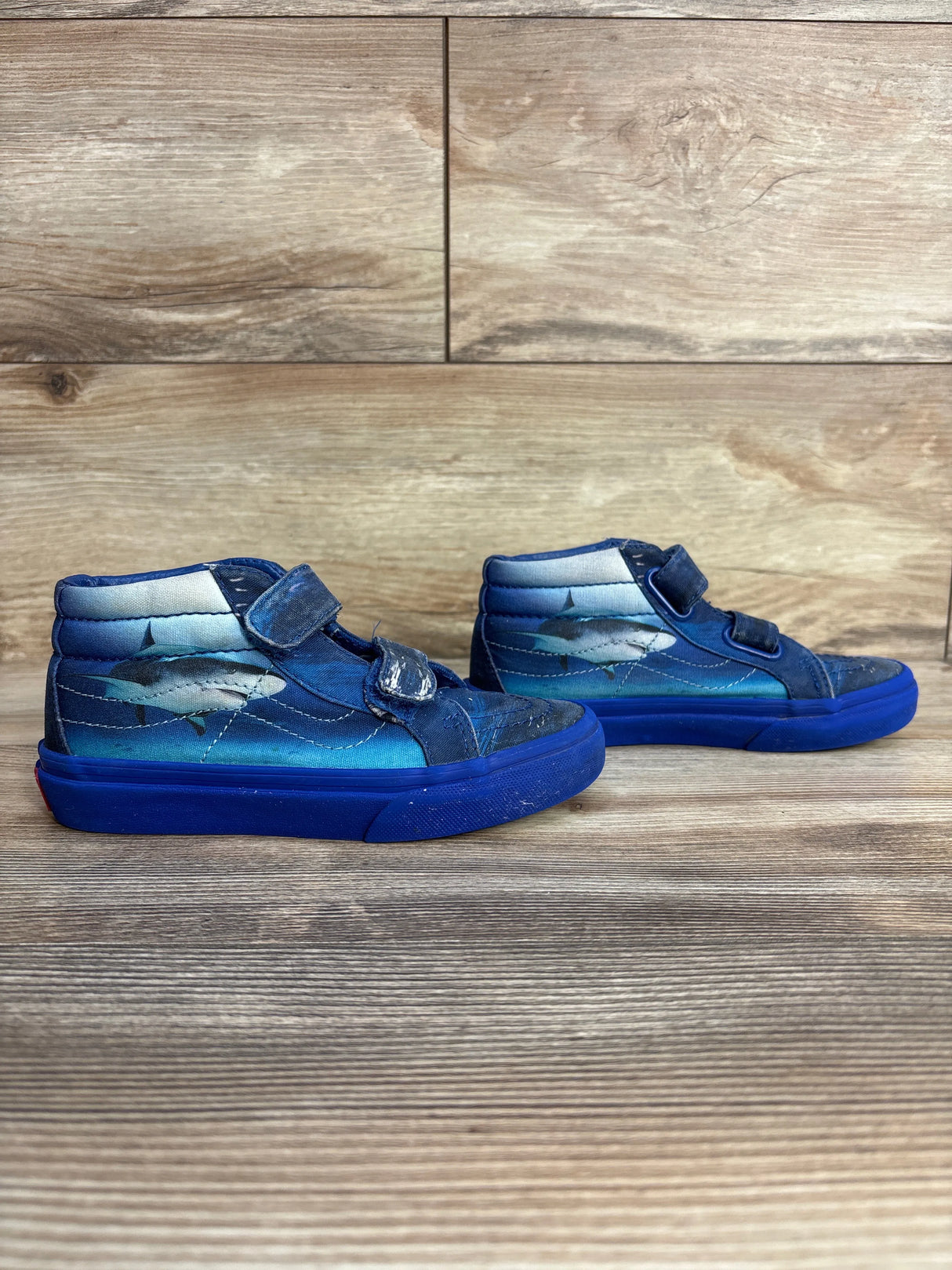 Vans Sk8-Mid Reissue V Discovery Shark Week, Blue sz 13c