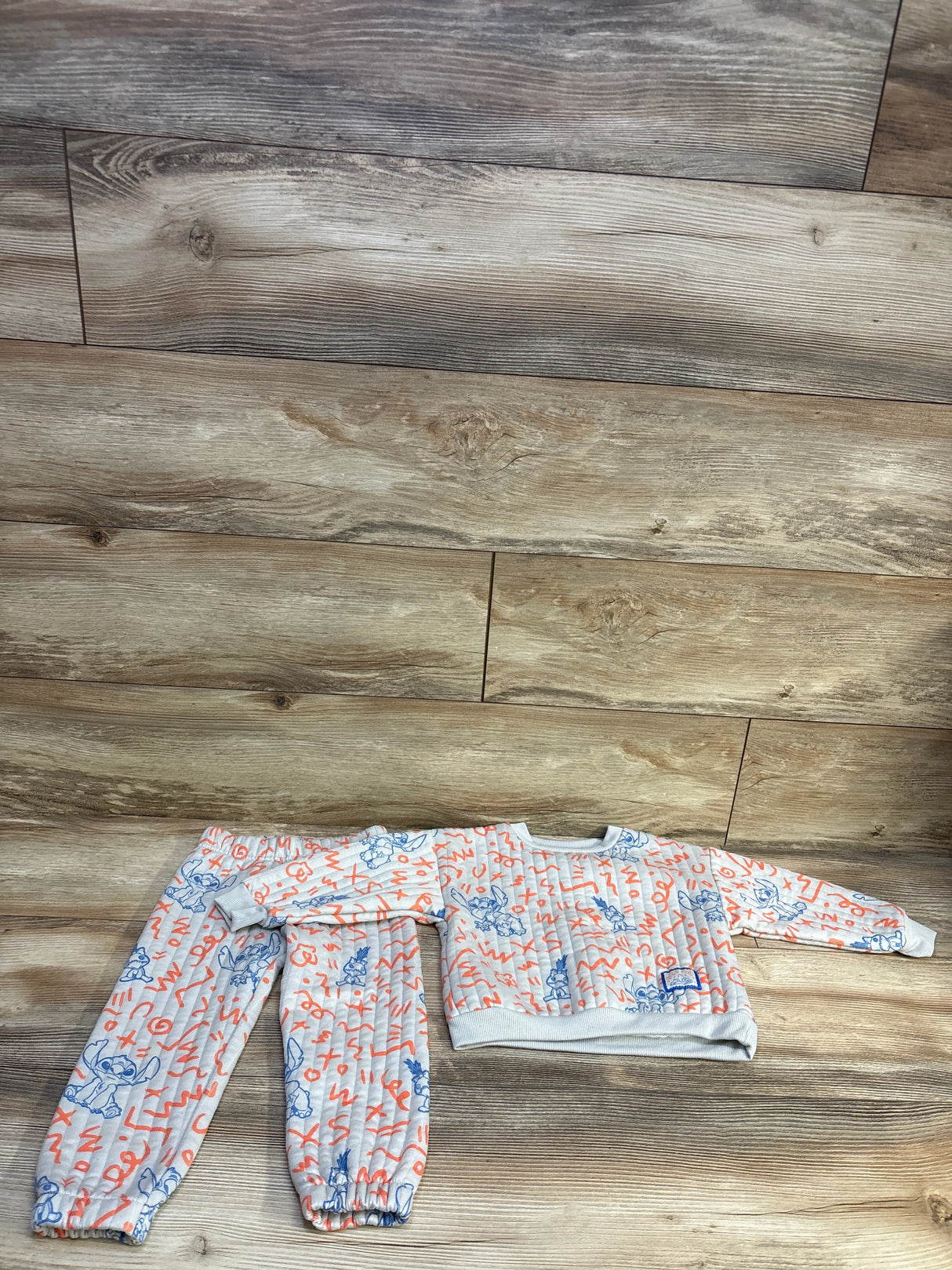 Disney 2pc Stitch Sweatshirt & Joggers Set Grey sz 3T