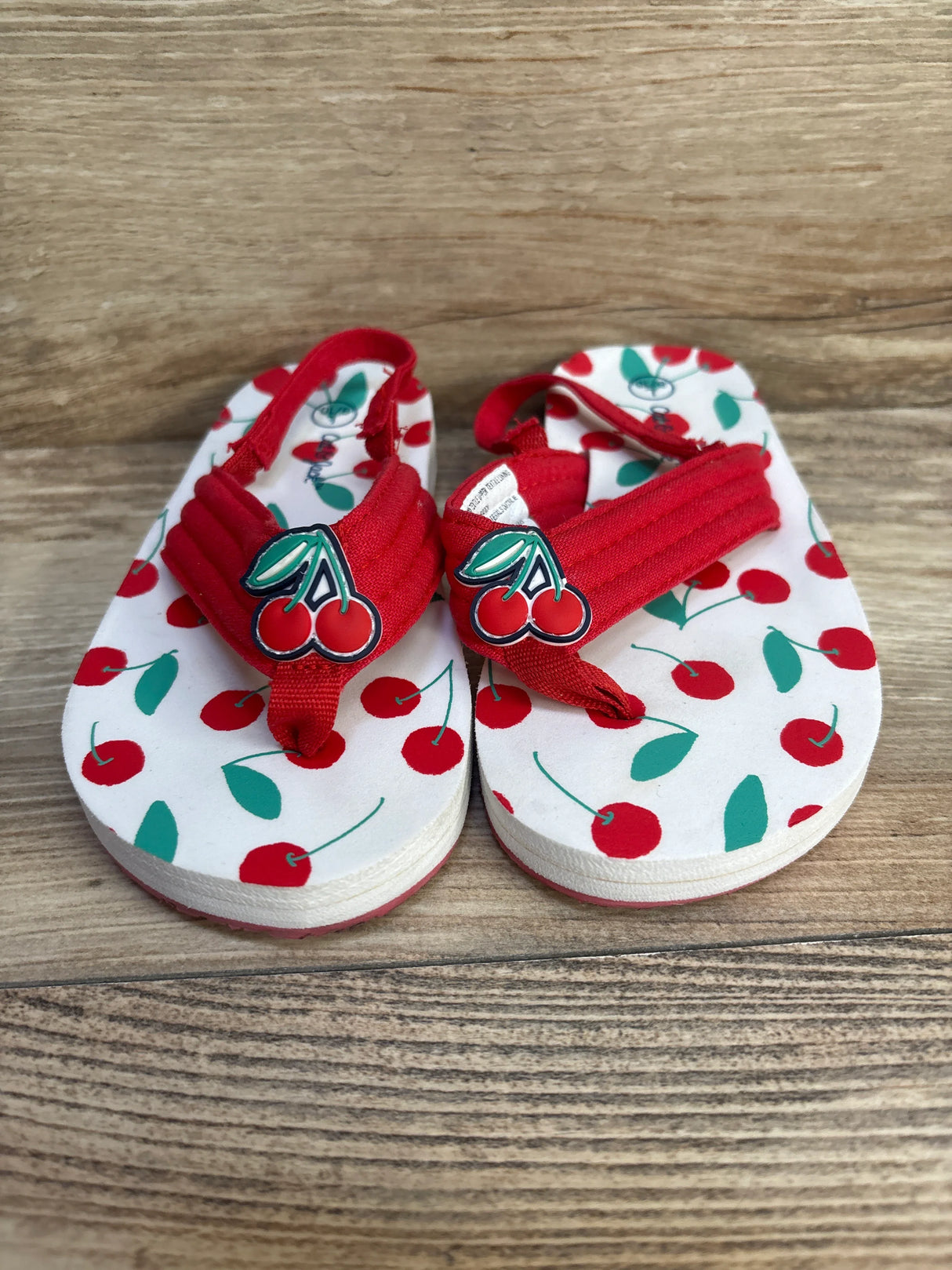 Cat & Jack Cherry Pepin Flip Flop Sandals sz 9/10c - Me n Mommy To Be